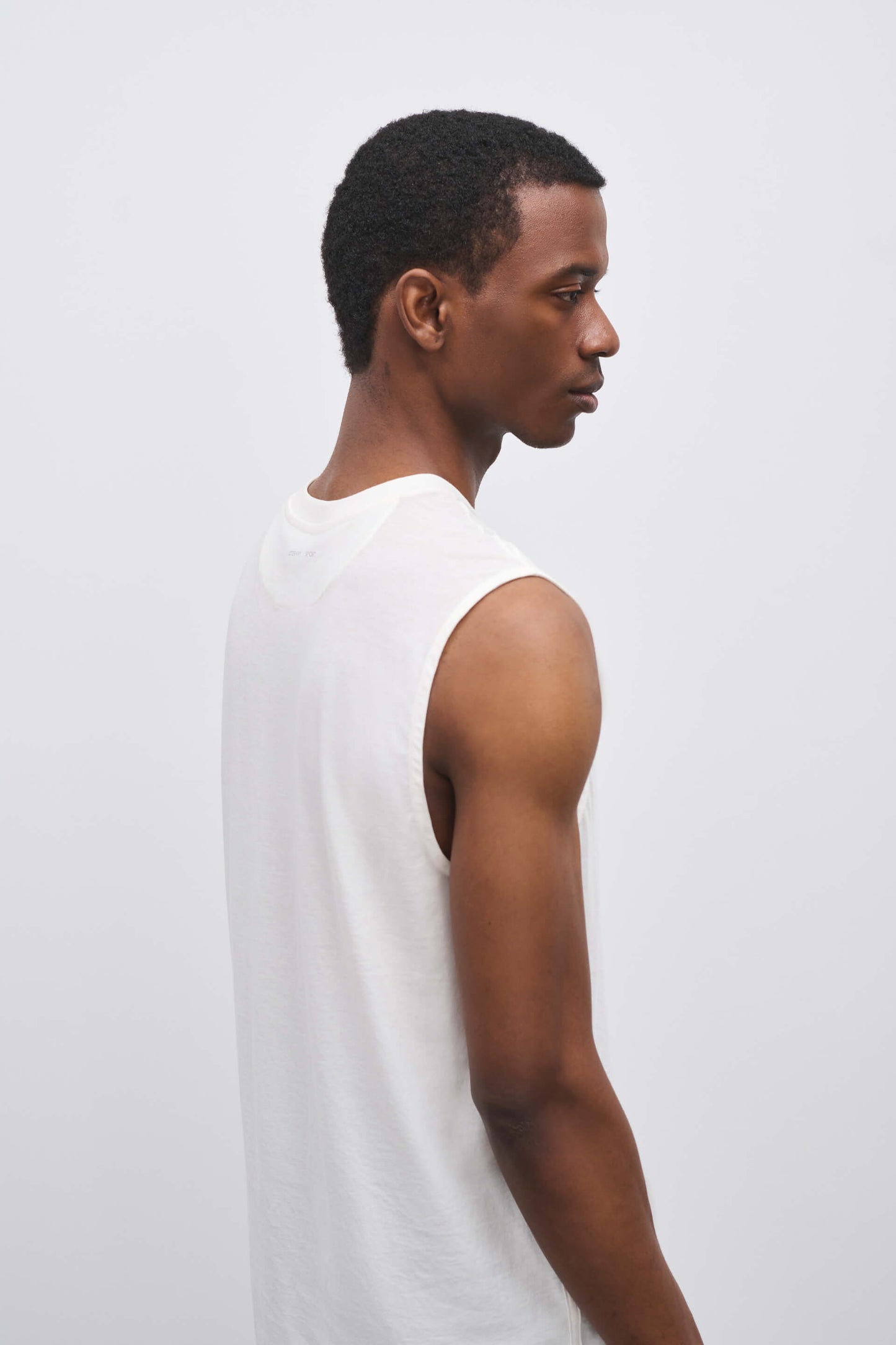 Literary Sport | Lorca Mens Sleeveless Running T-Shirt - White