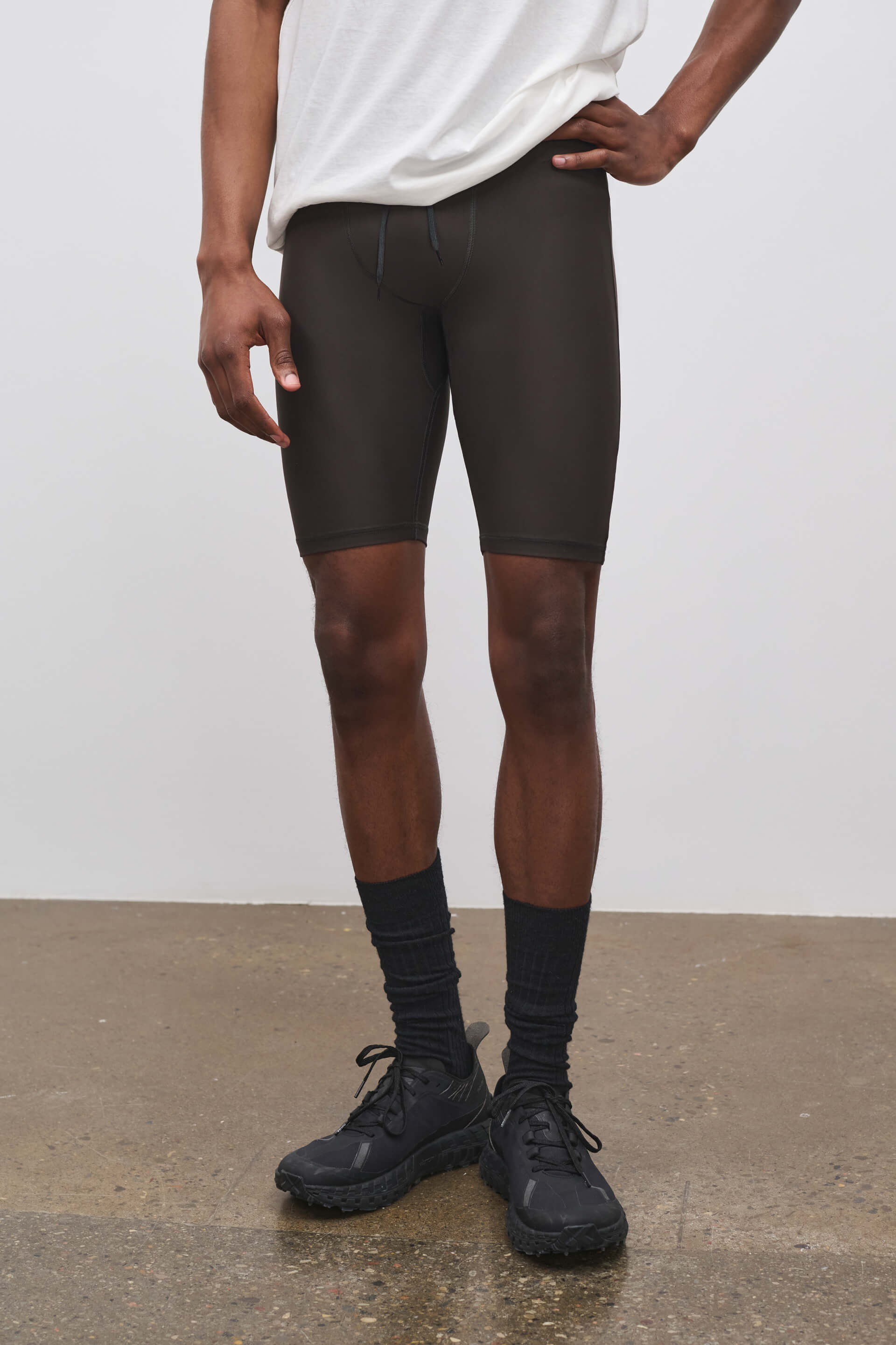 Literary Sport | Mens Pablo Short Run Tight in Ash