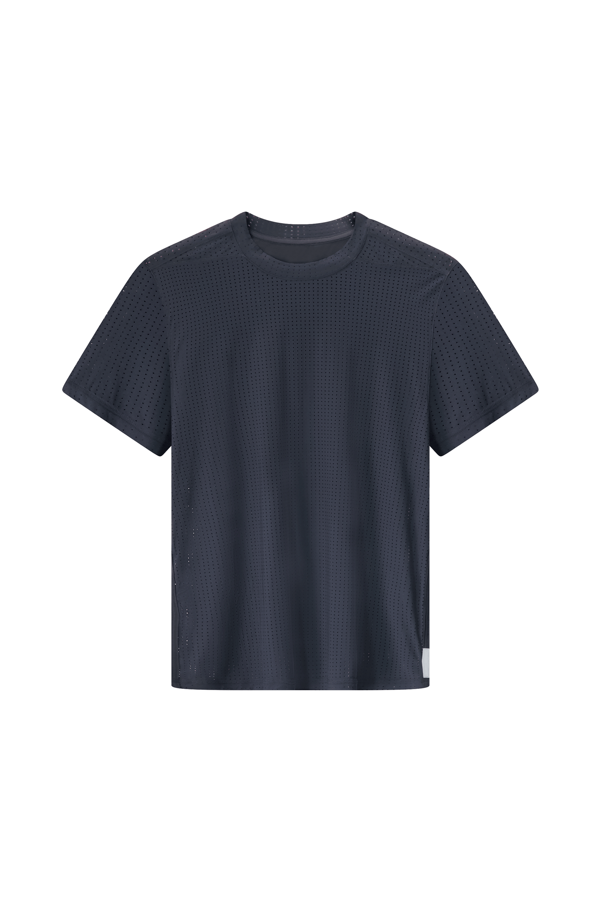 Literary Sport | Mens James Perforated Running T-Shirt in Black