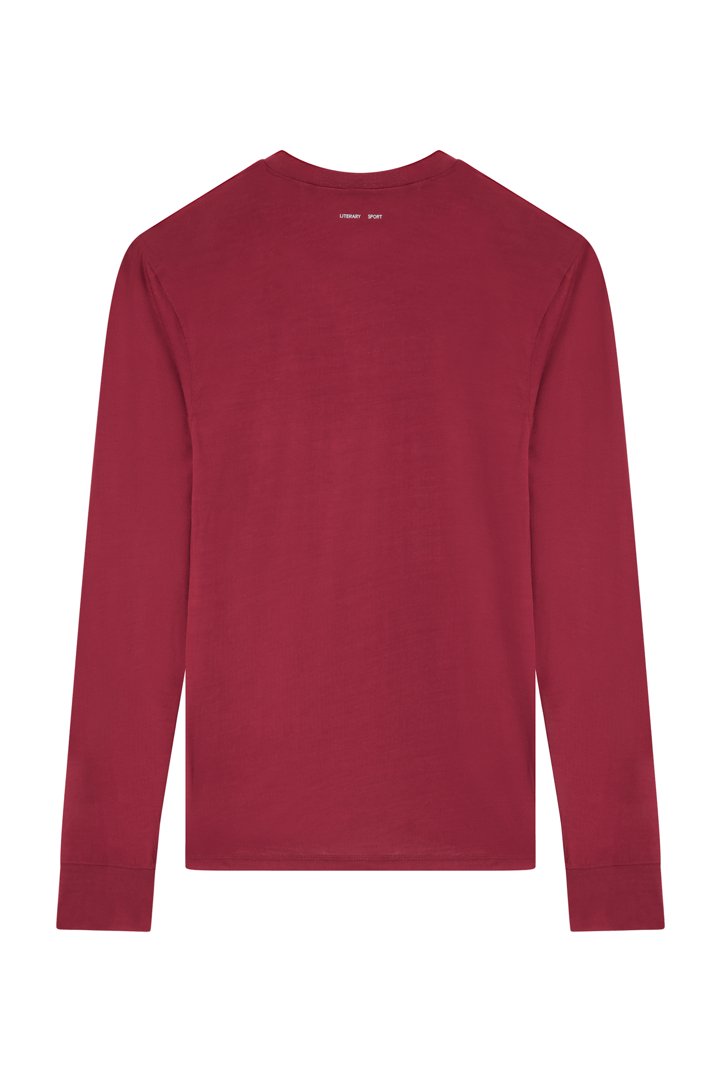Literary Sport | Frank Mens Long Sleeve Running T-Shirt - Burgundy