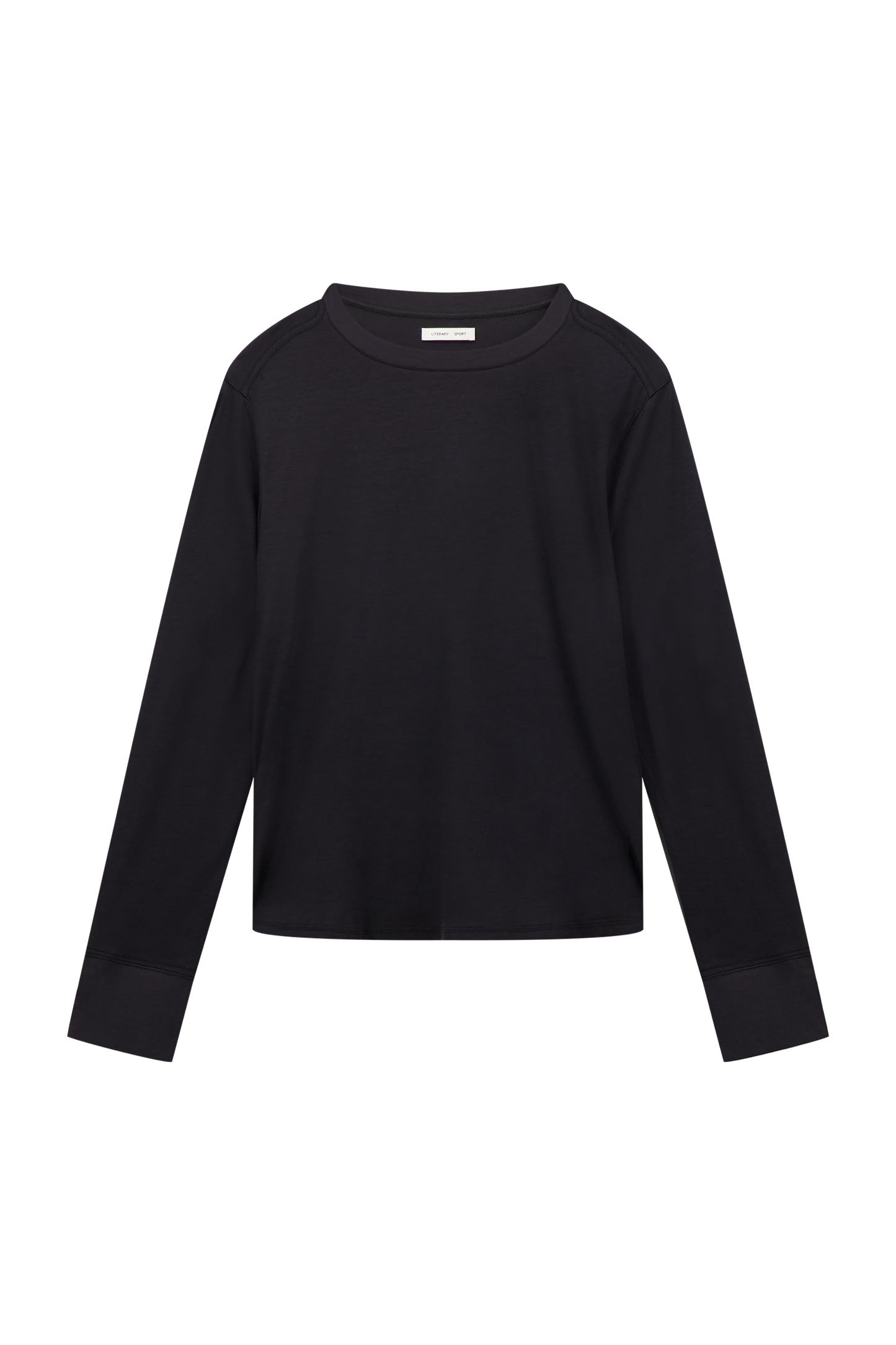 Literary Sport | Men's Oversized Long Sleeve T-Shirt - George Long Sleeve Shirt in Washed Black