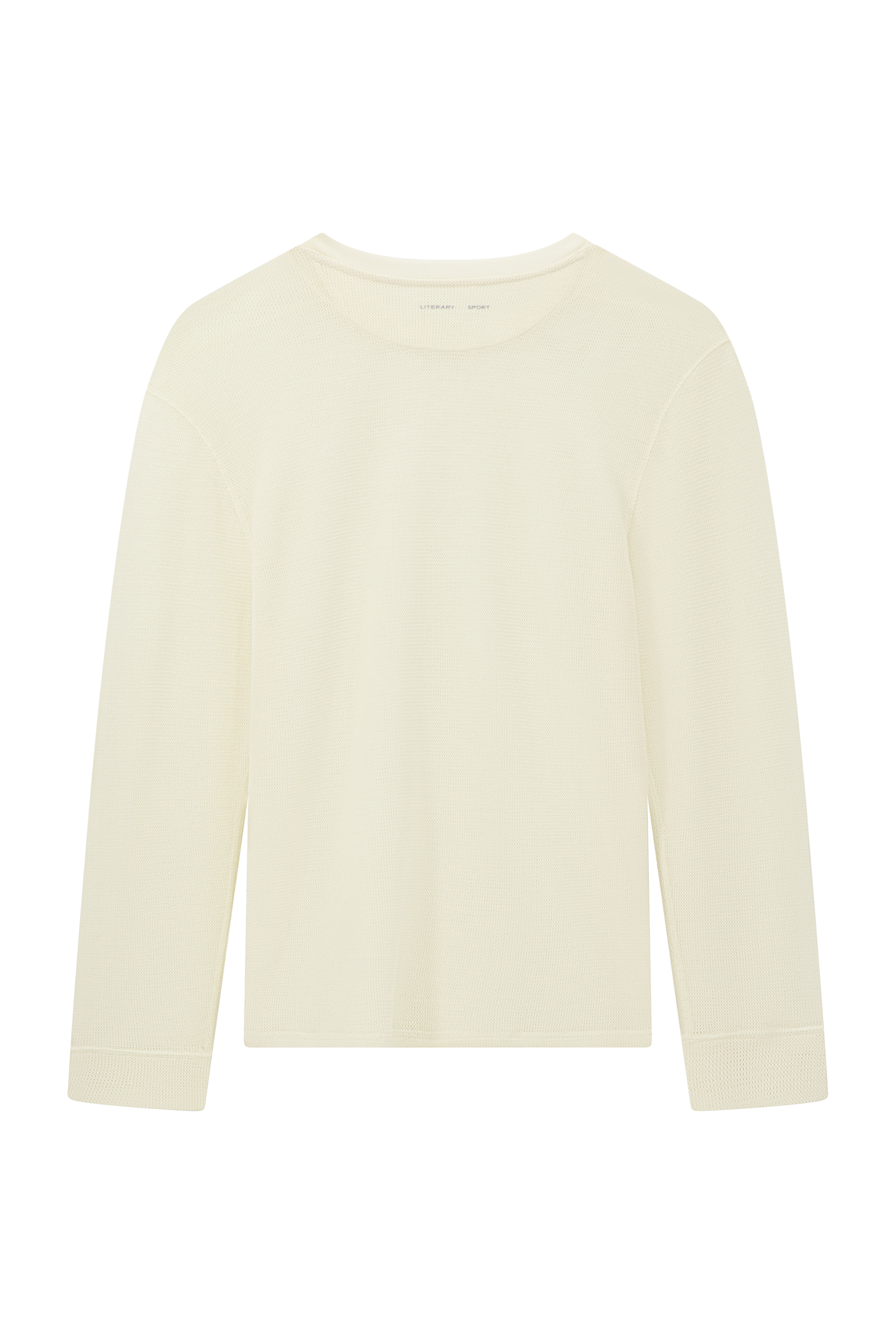 Literary Sport | Men's Long Sleeve T-Shirt in Merino Mesh - Robbie Long Sleeve T-Shirt in Natural