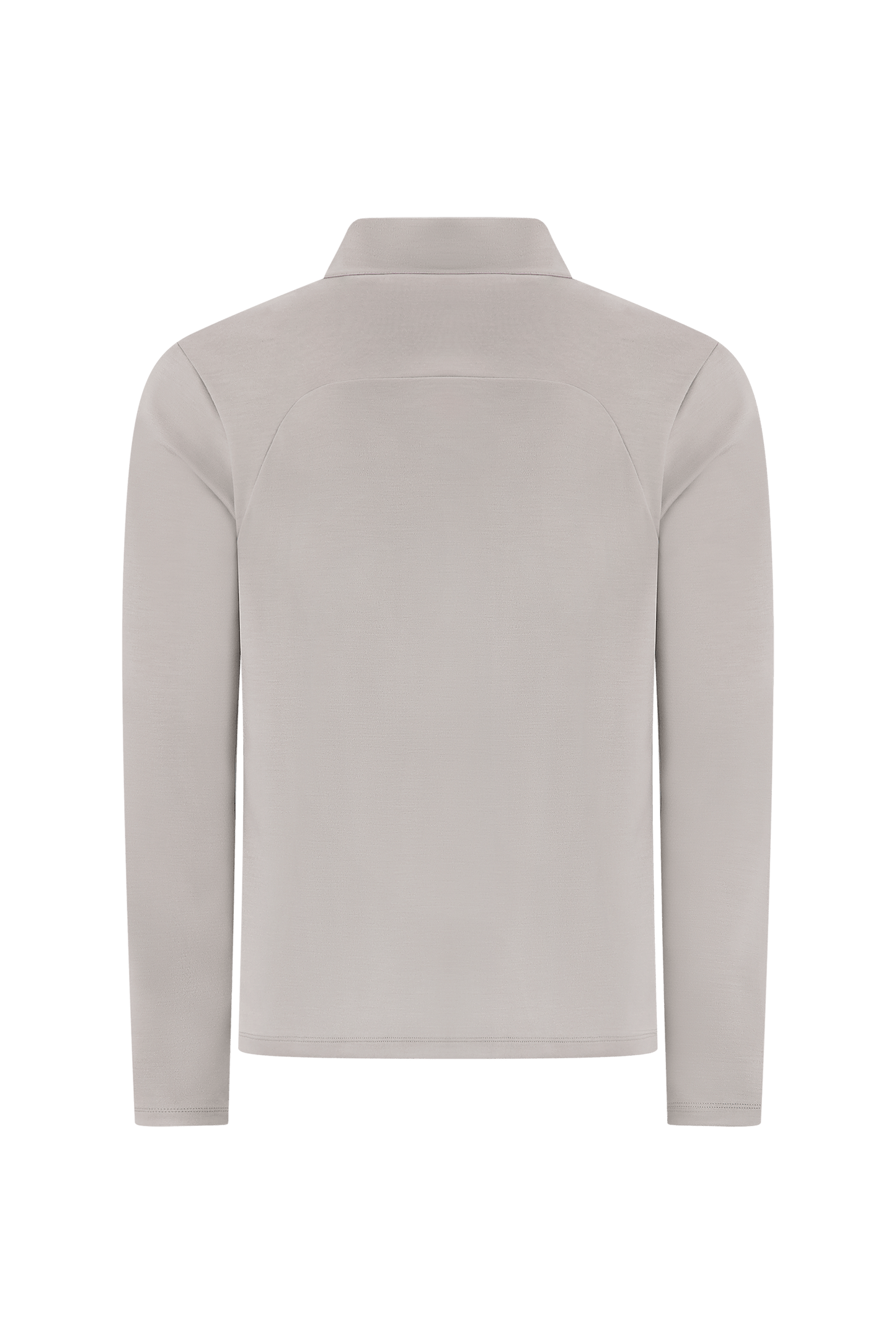 Literary Sport - Claude Mens Quarter Zip Running Long Sleeve T-Shirt - Grey