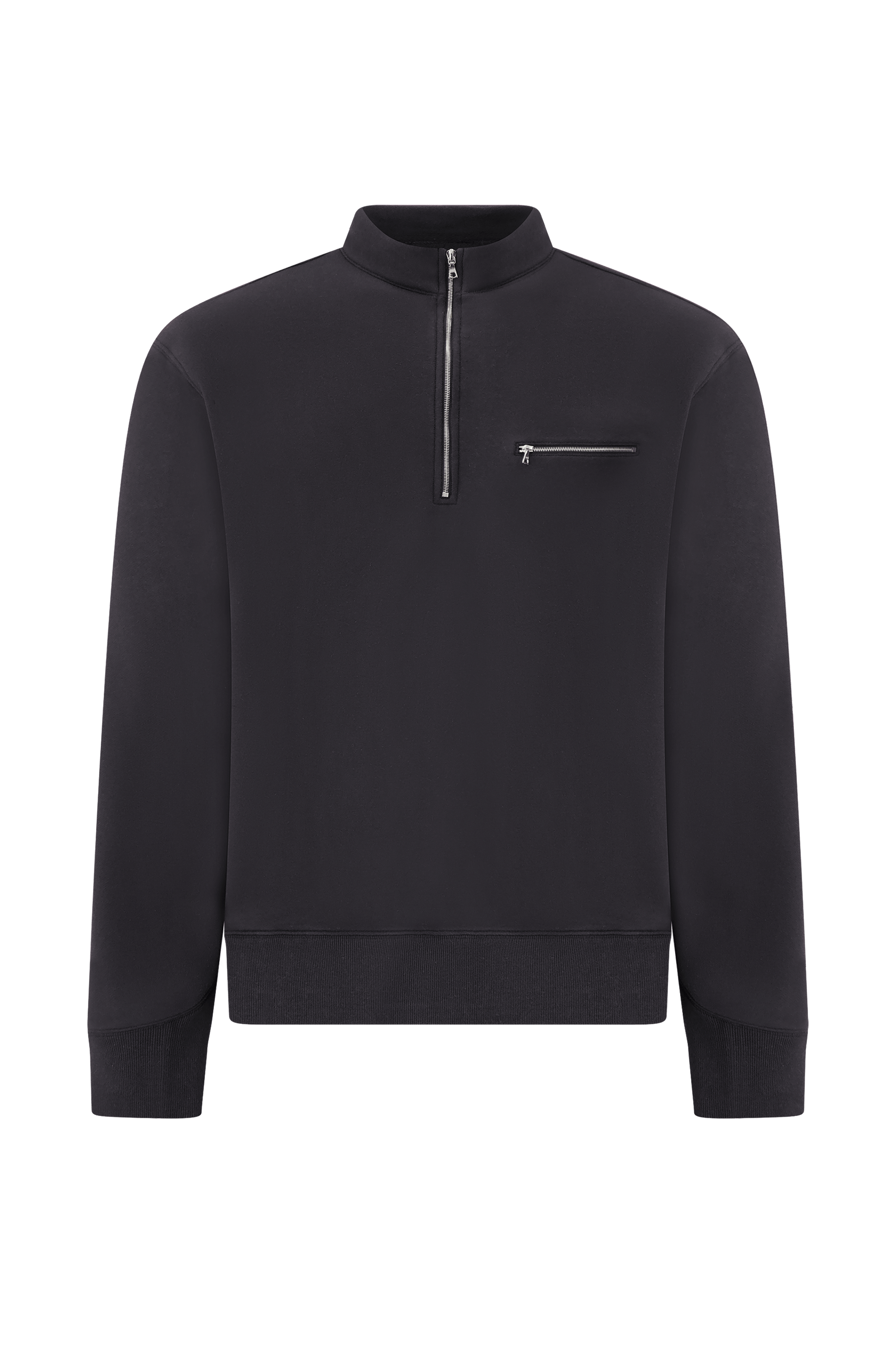 Literary Sport | Gabriel Mens Quarter Zip Sweatshirt - Black
