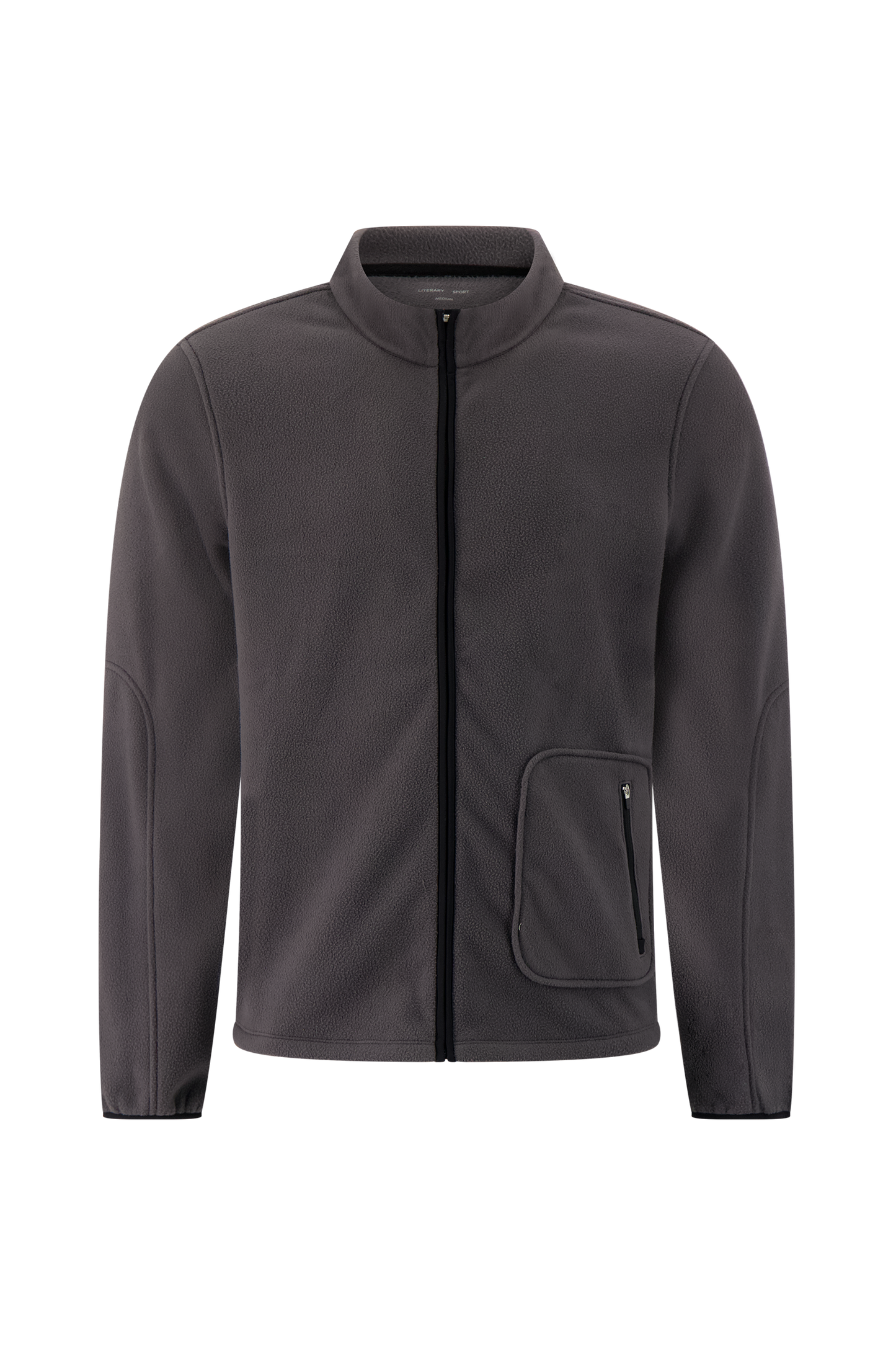 Literary Sport | Men's Polar Fleece Full-Zip Jacket - Watts Fleece in Stone
