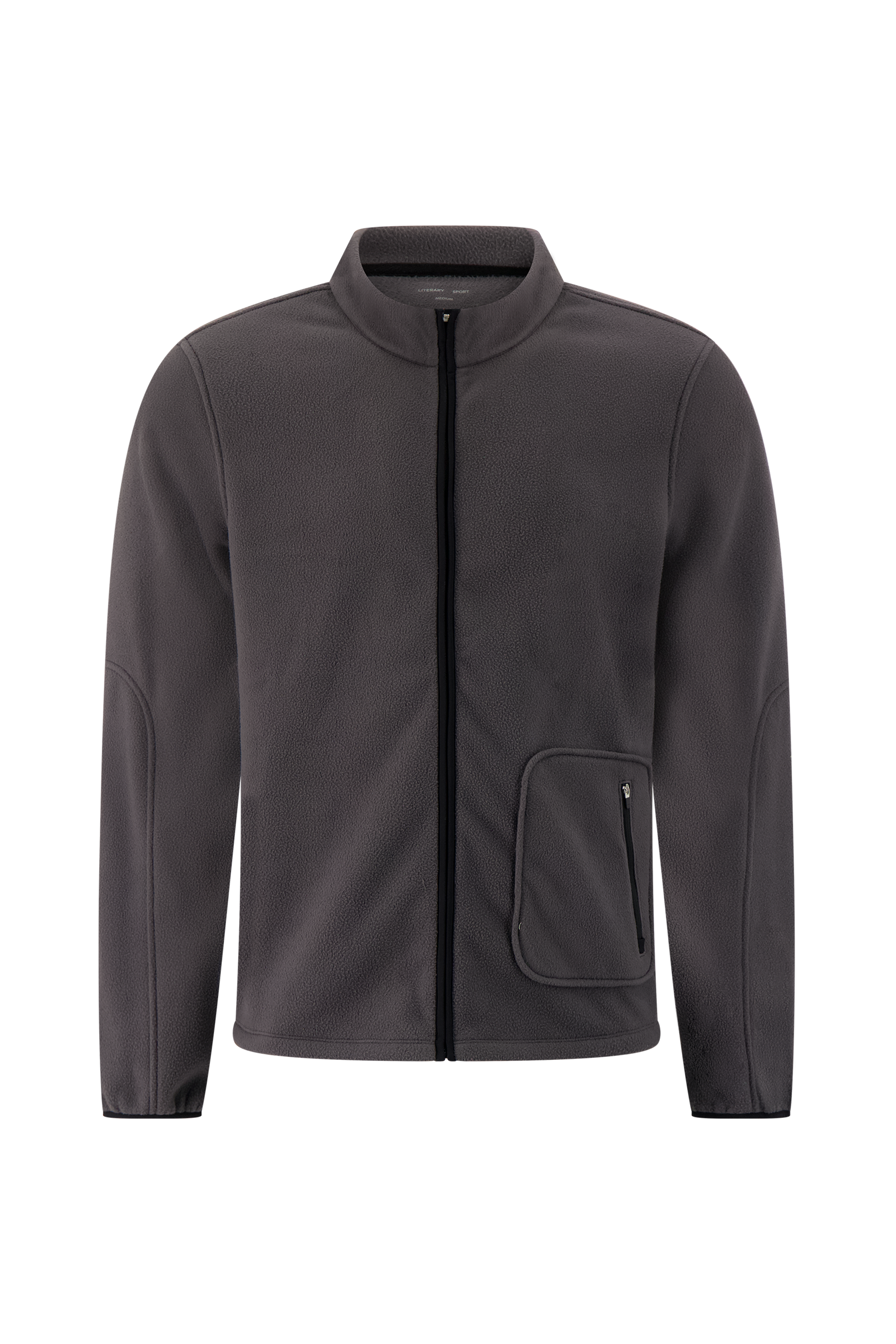Literary Sport | Men's Polar Fleece Full-Zip Jacket - Watts Fleece in Stone