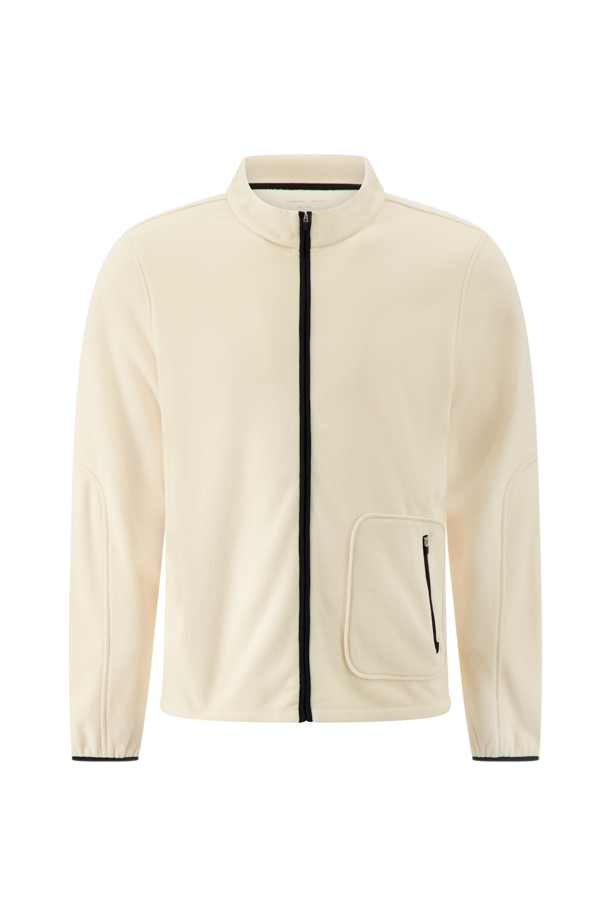 Literary Sport | Men's Polar Fleece Full-Zip Jacket - Watts Fleece in Natural