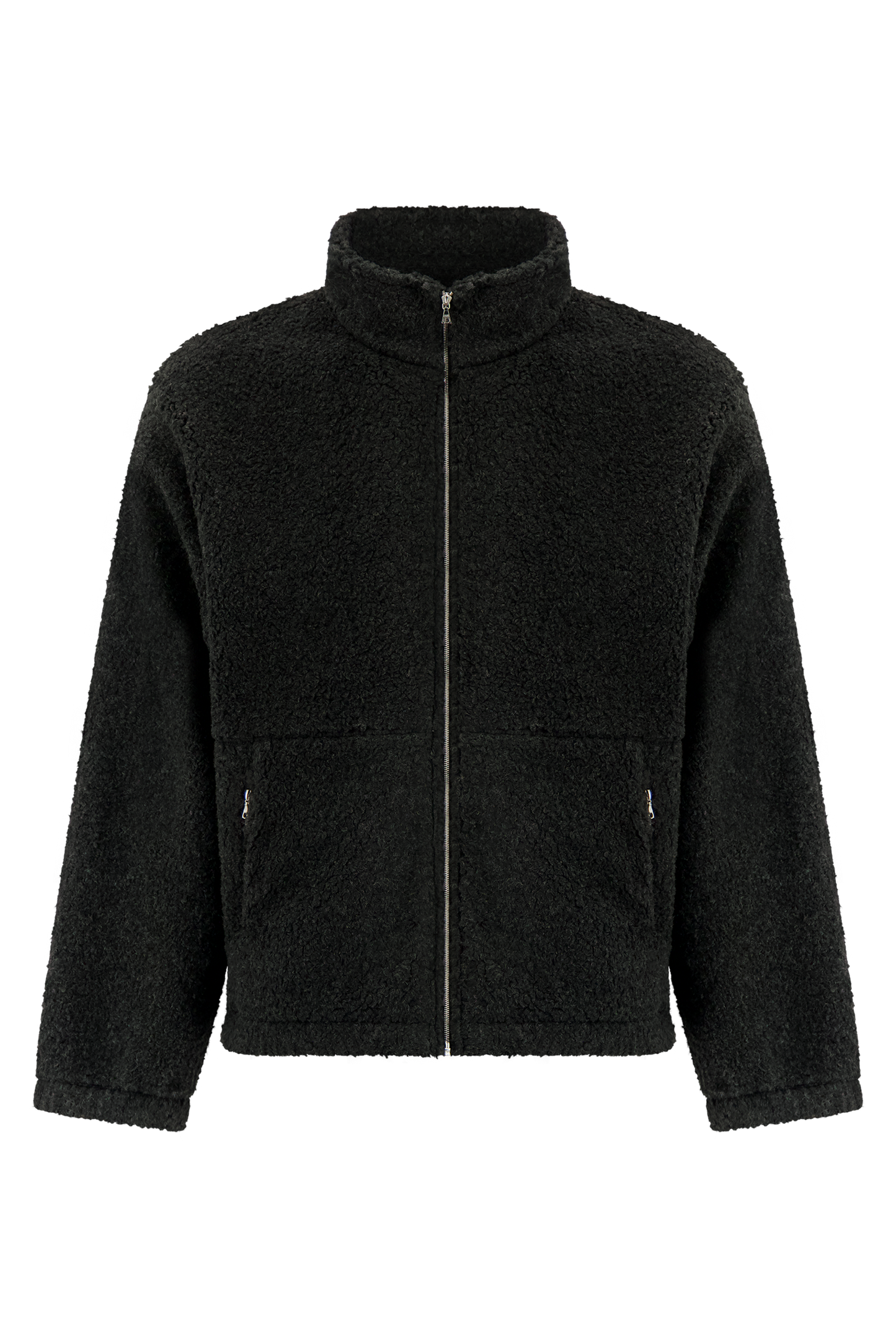 Literary Sport | Men's Full-Zip Wooly Fleece Jacket - Jean Fleece in Charcoal