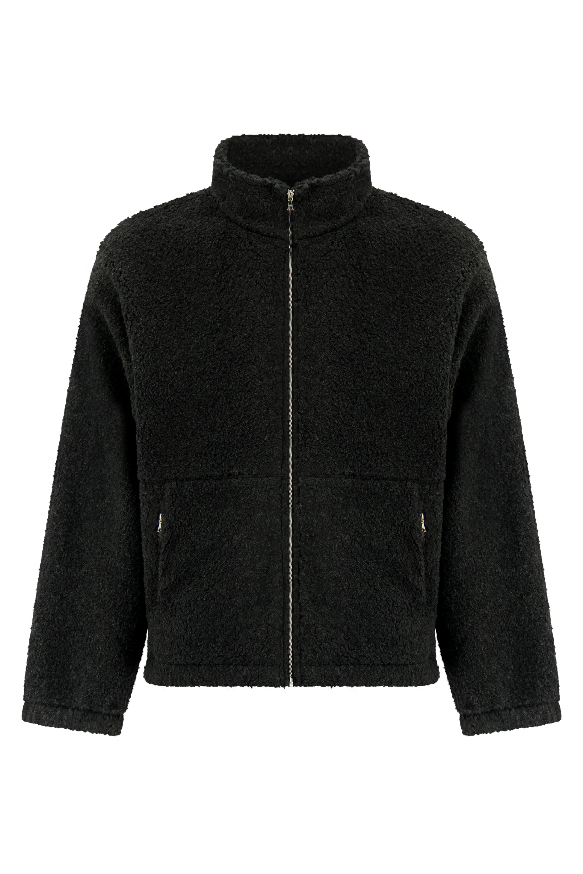 Literary Sport | Men's Full-Zip Wooly Fleece Jacket - Jean Fleece in Charcoal