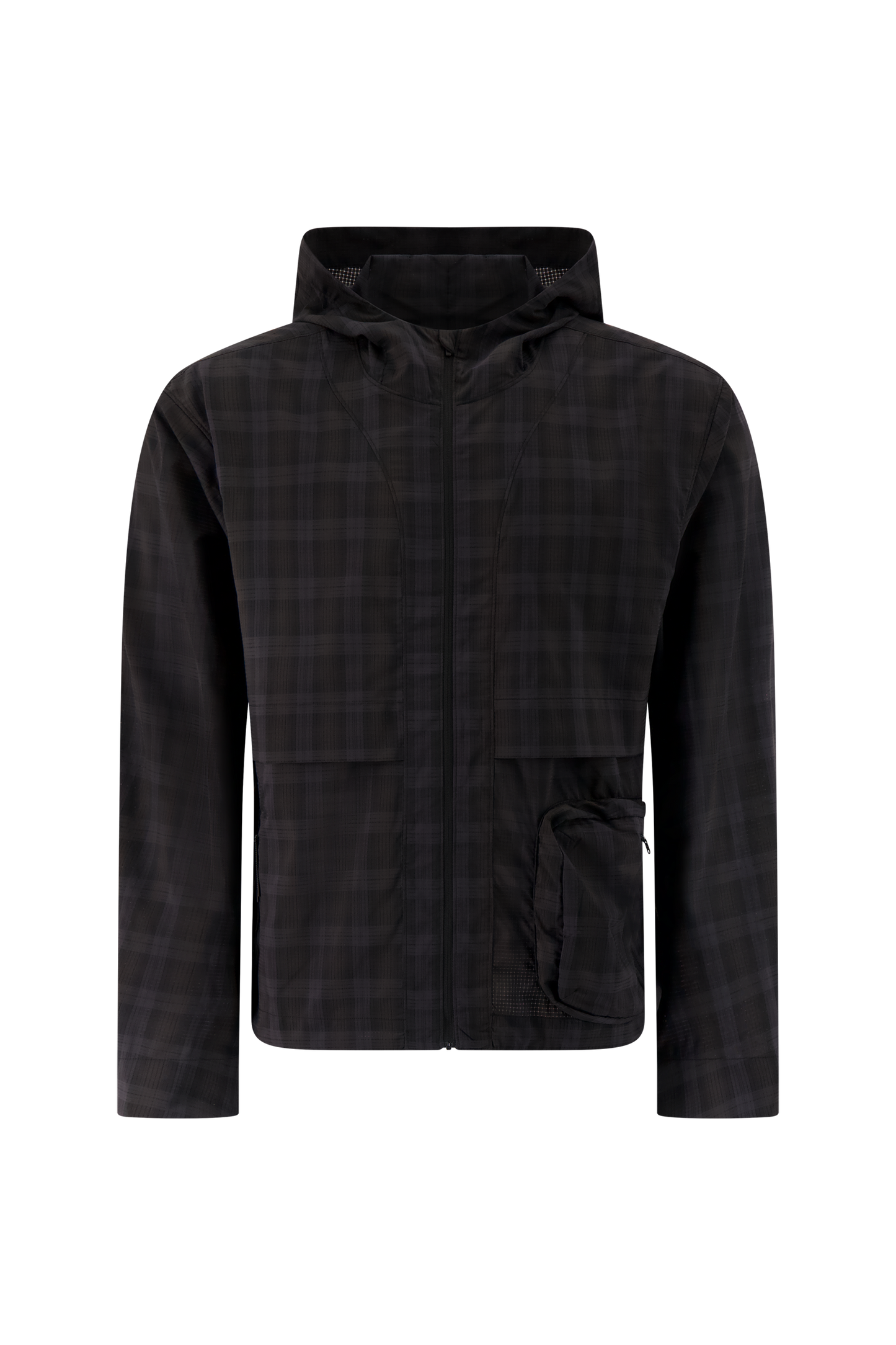 Literary Sport | Men's Packable Running Jacket - Ashbery Jacket in Brown Blackwatch Tartan