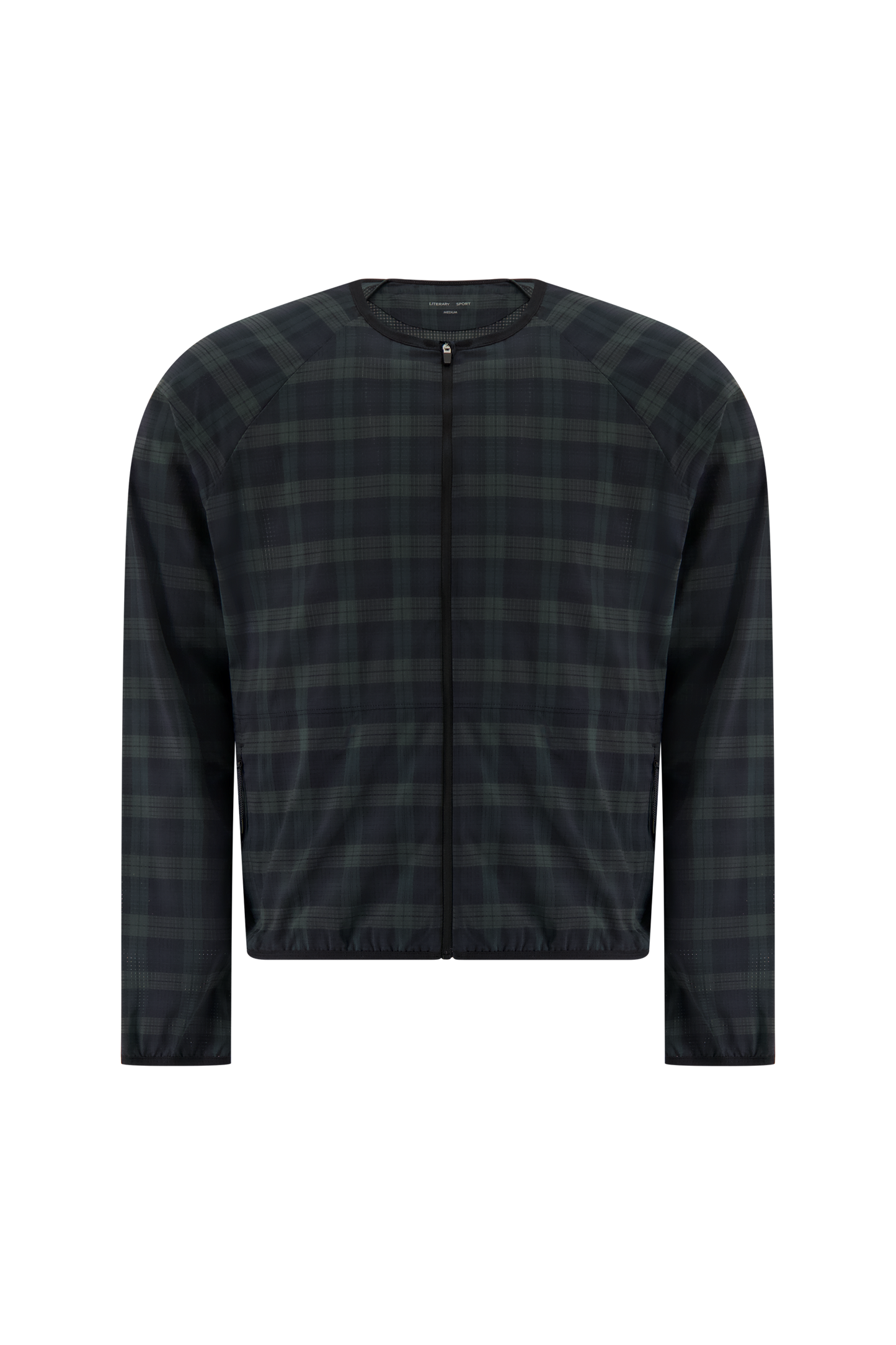 Literary Sport | Men's Lightweight Running Jacket - Leo Jacket in Green Blackwatch Tartan