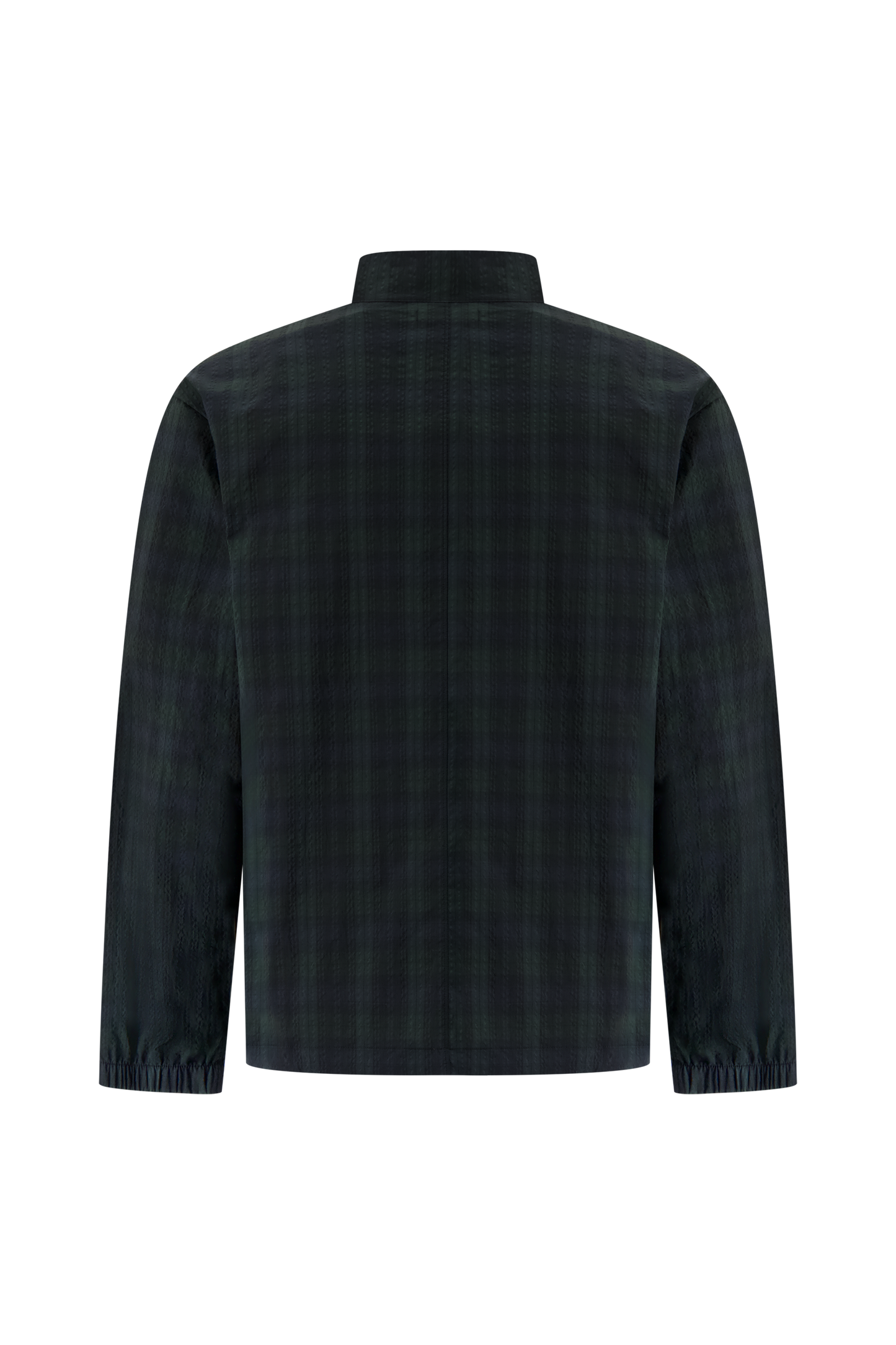 Literary Sport | Mens Long Sleeve Half Zip Running Jacket - Anton Jacket in Green Blackwatch Tartan