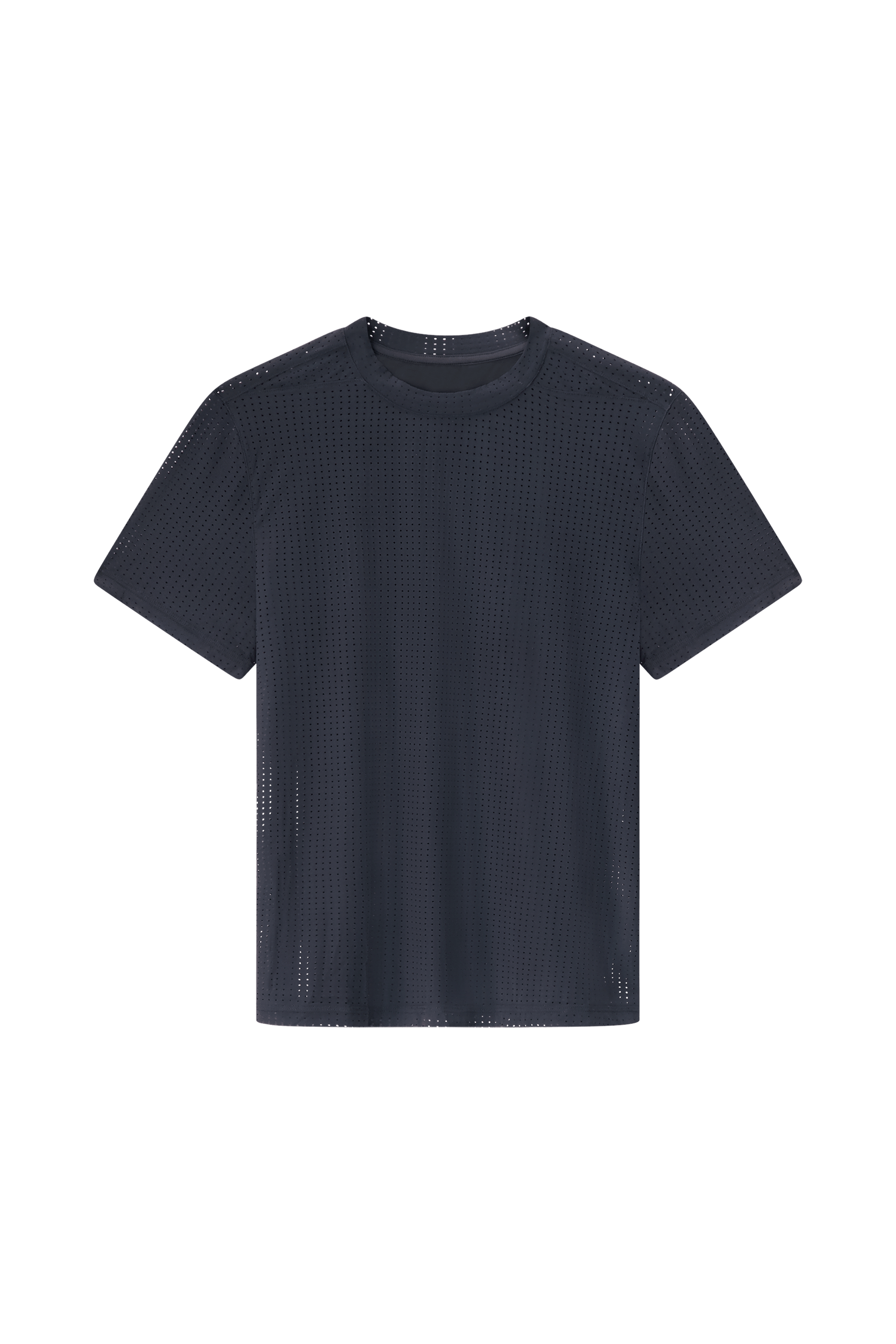 Literary Sport | Womens Magda Perforated Run T-Shirt in Black