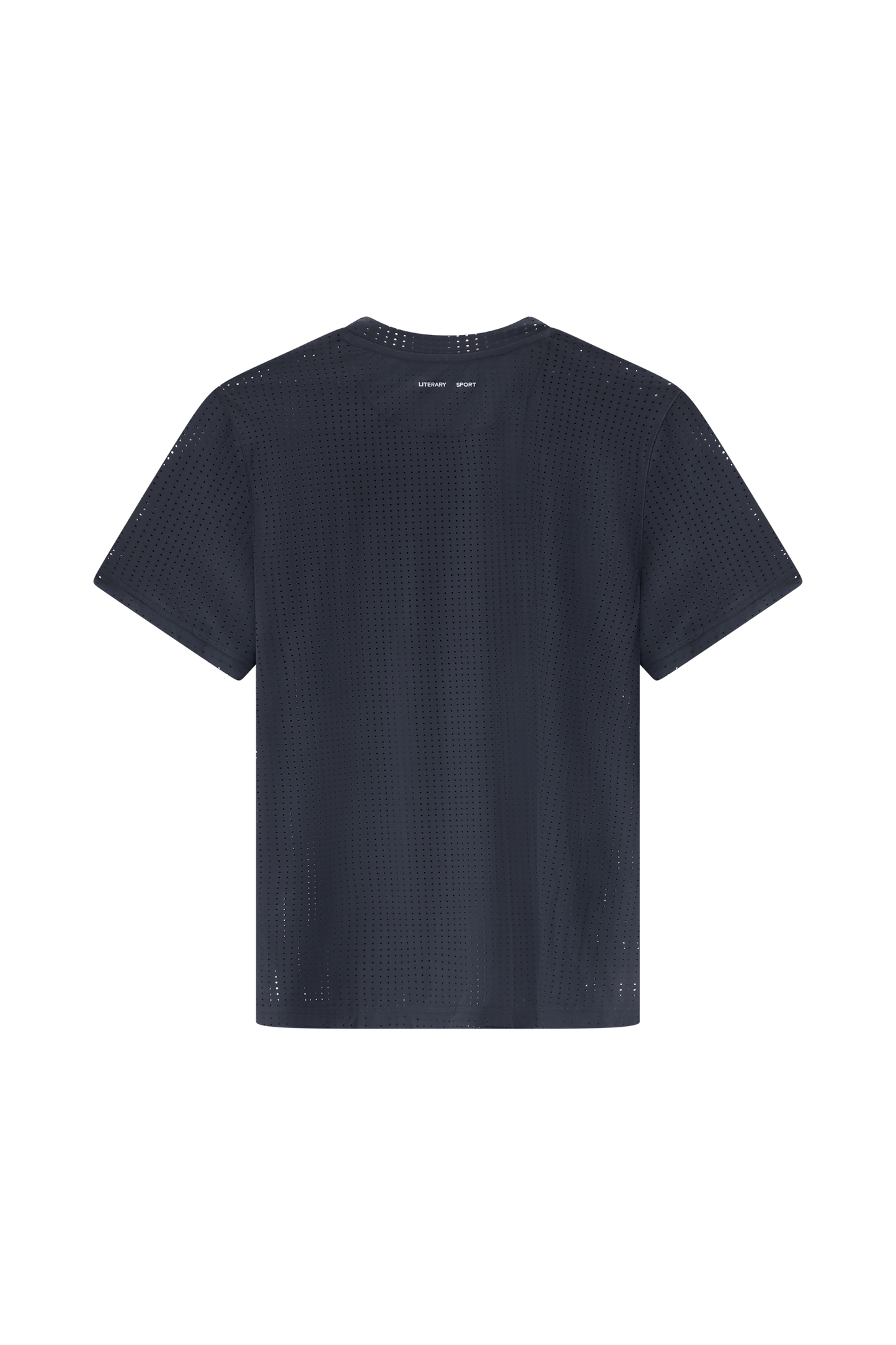 Literary Sport | Womens Magda Perforated Run T-Shirt in Black