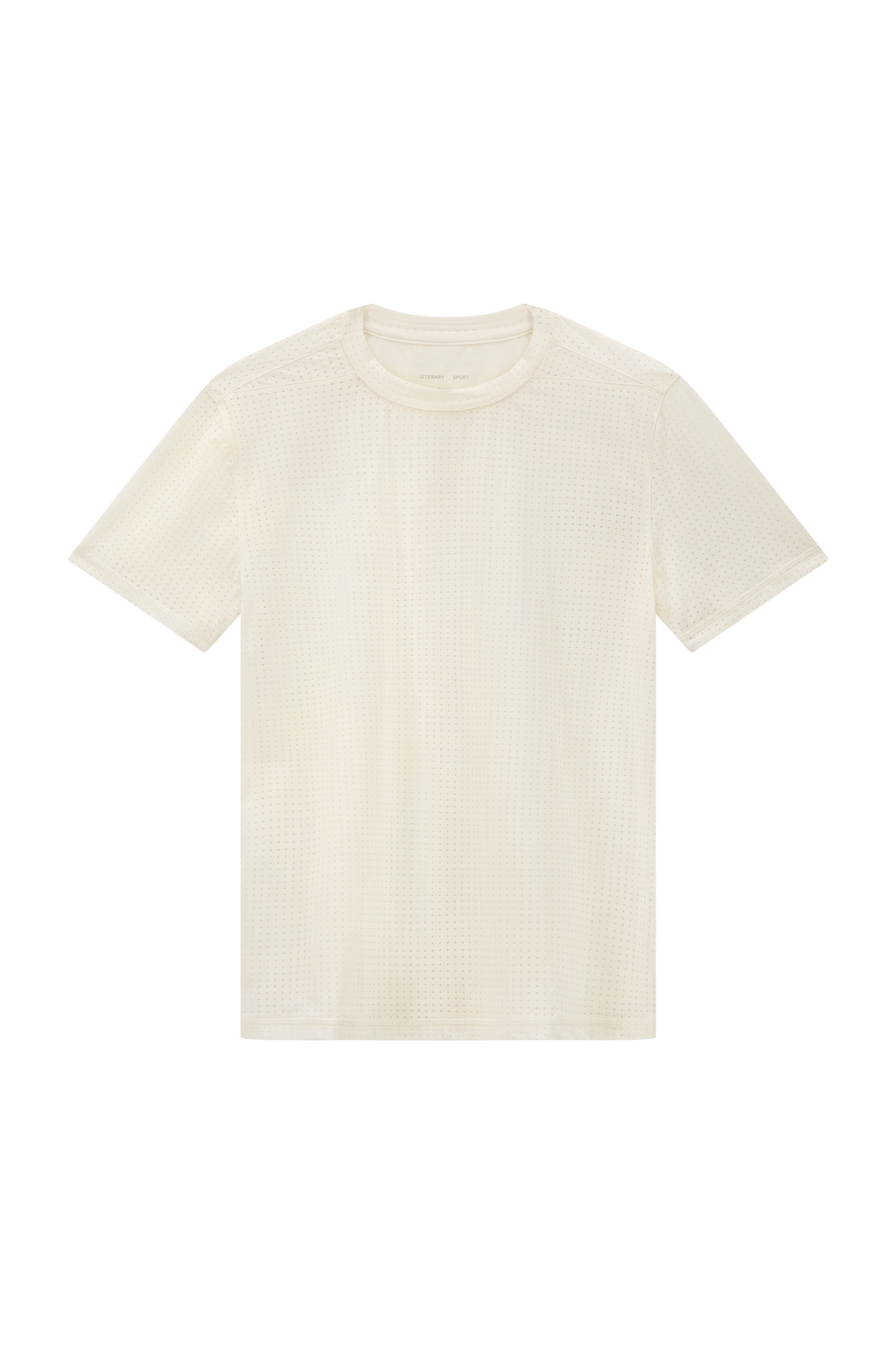 Literary Sport | Womens Magda Perforated Run T-Shirt in Bone