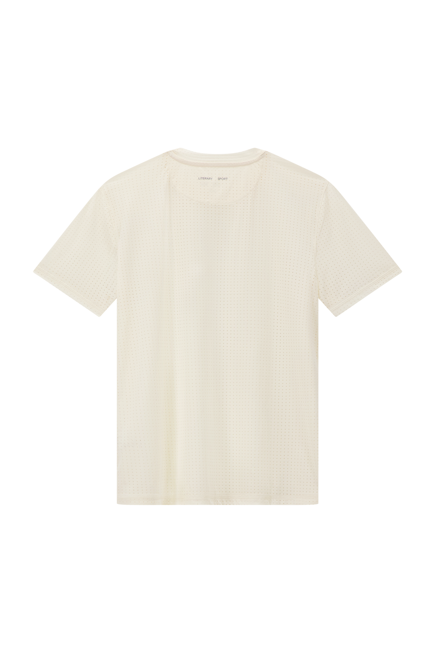 Literary Sport | Womens Magda Perforated Run T-Shirt in Bone