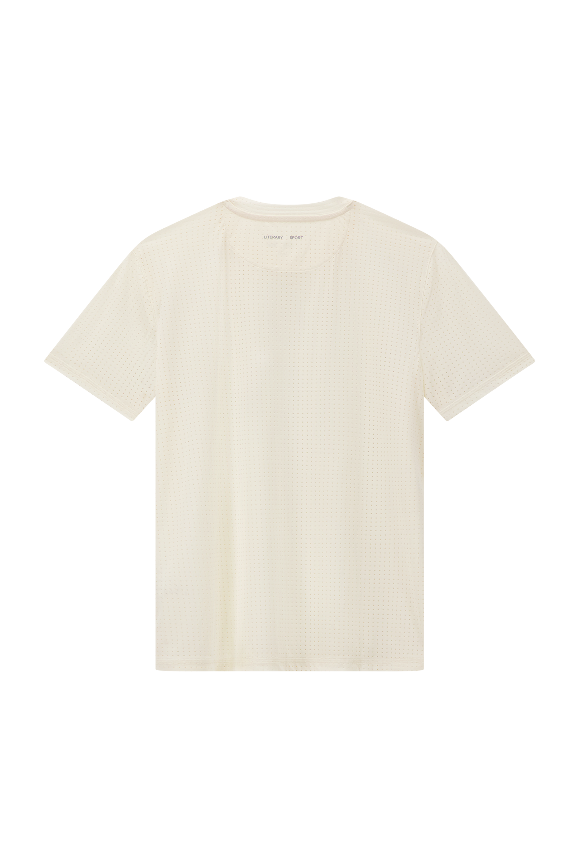 Literary Sport | Womens Magda Perforated Run T-Shirt in Bone