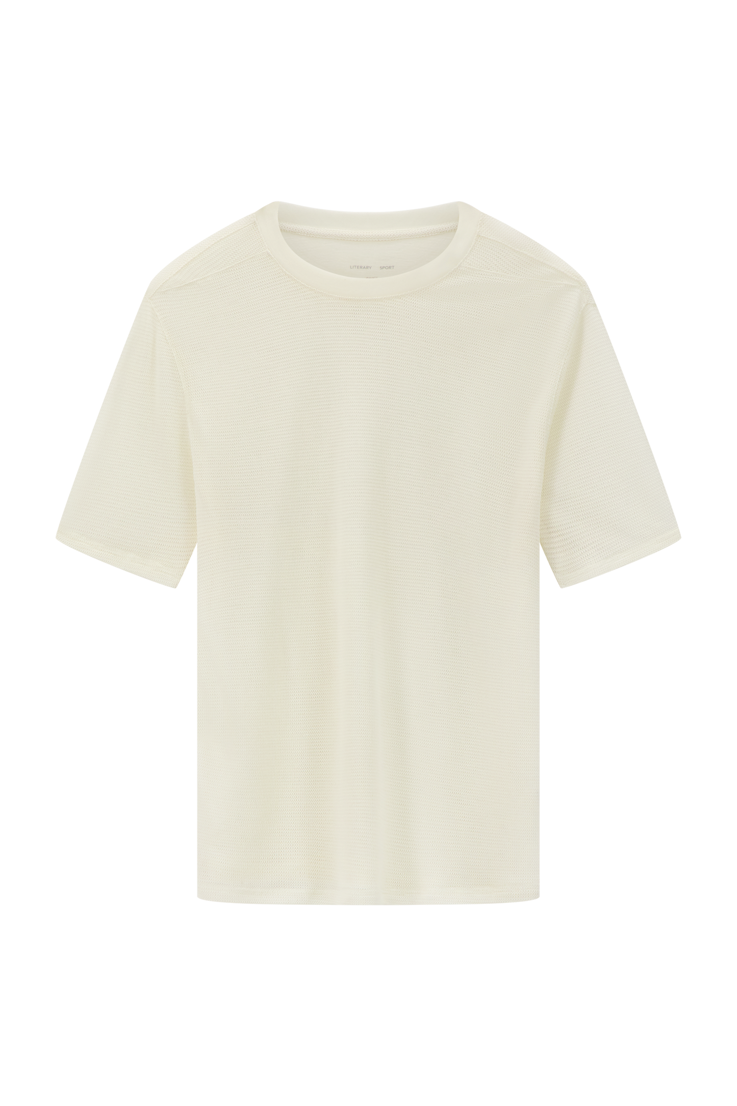 Literary Sport | Womens Oversized Merino Mesh Running T-Shirt  - Harper T-Shirt in Merino Mesh in Natural