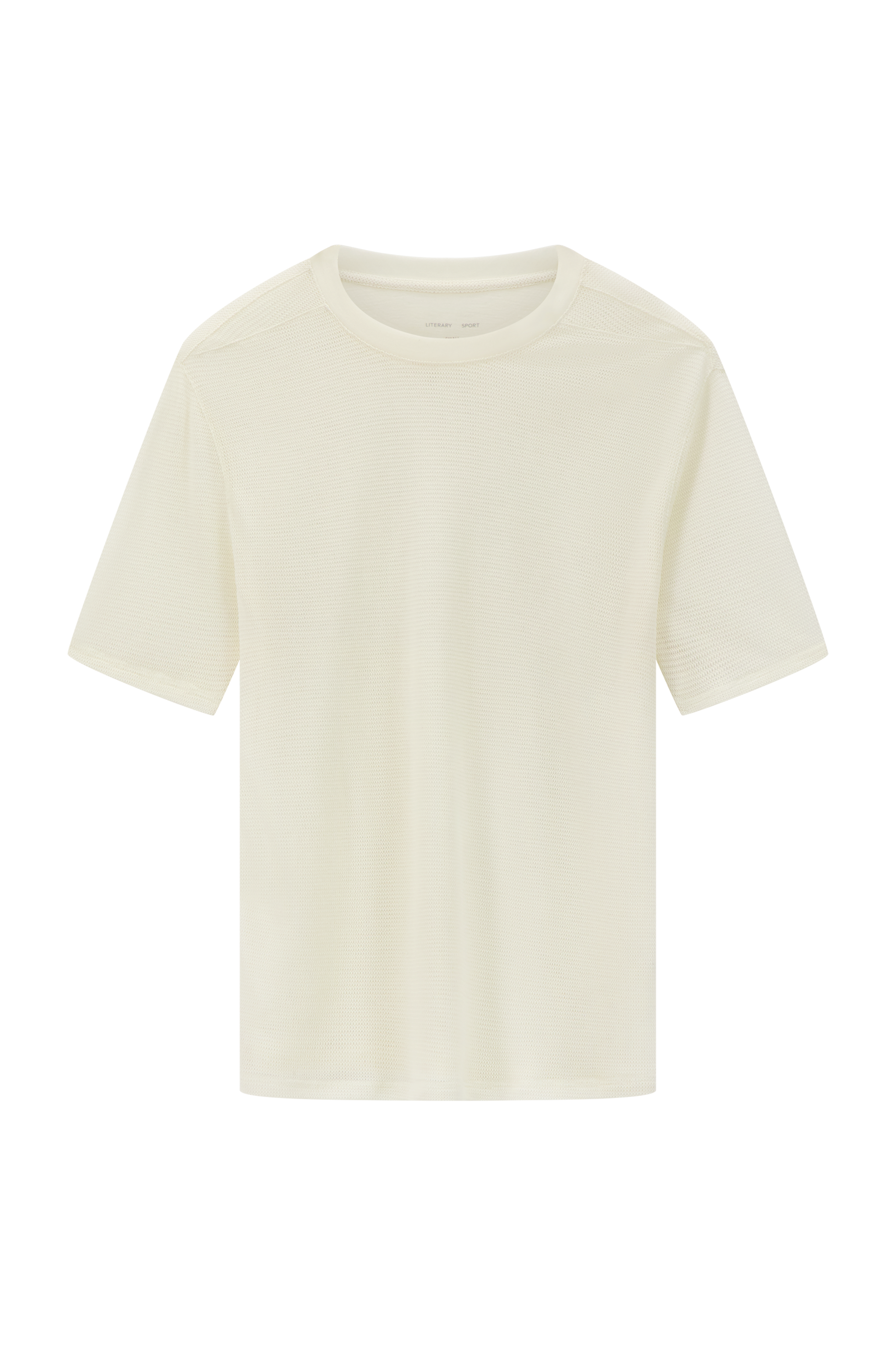 Literary Sport | Womens Oversized Merino Mesh Running T-Shirt  - Harper T-Shirt in Merino Mesh in Natural