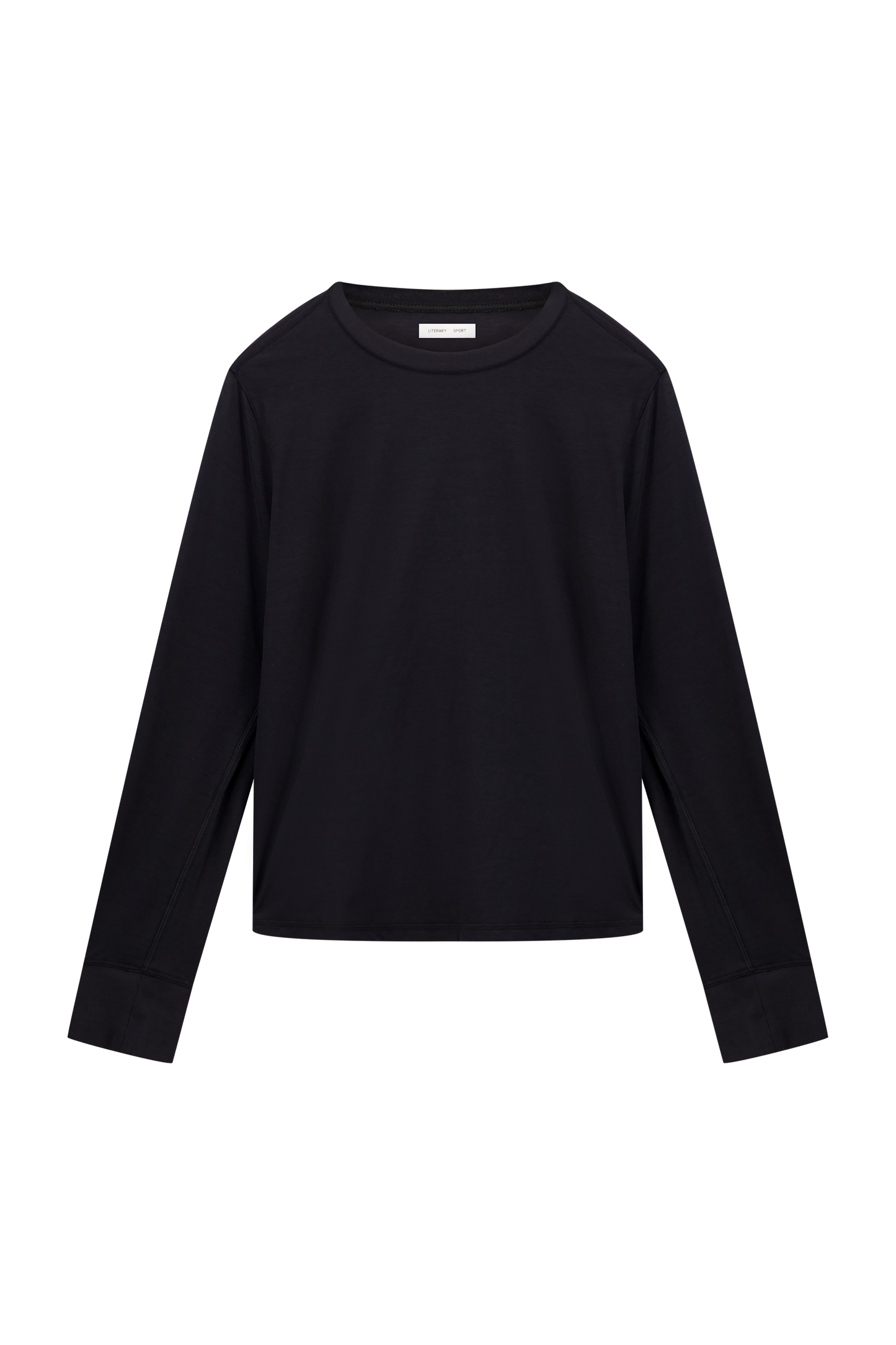 Literary Sport | Women's Oversized Long Sleeve T-Shirt - Butler Long Sleeve Shirt in Black