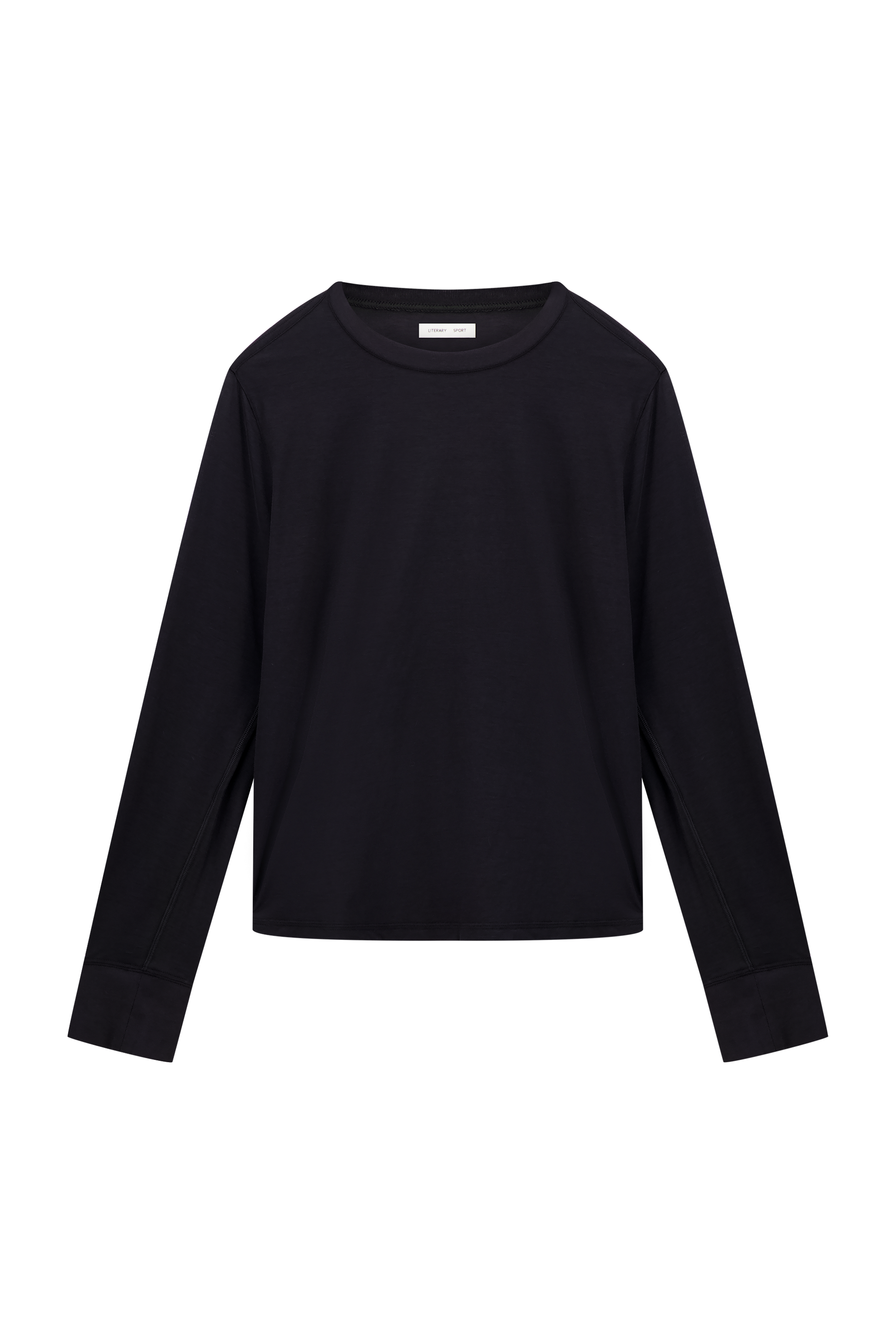 Literary Sport | Women's Oversized Long Sleeve T-Shirt - Butler Long Sleeve Shirt in Black