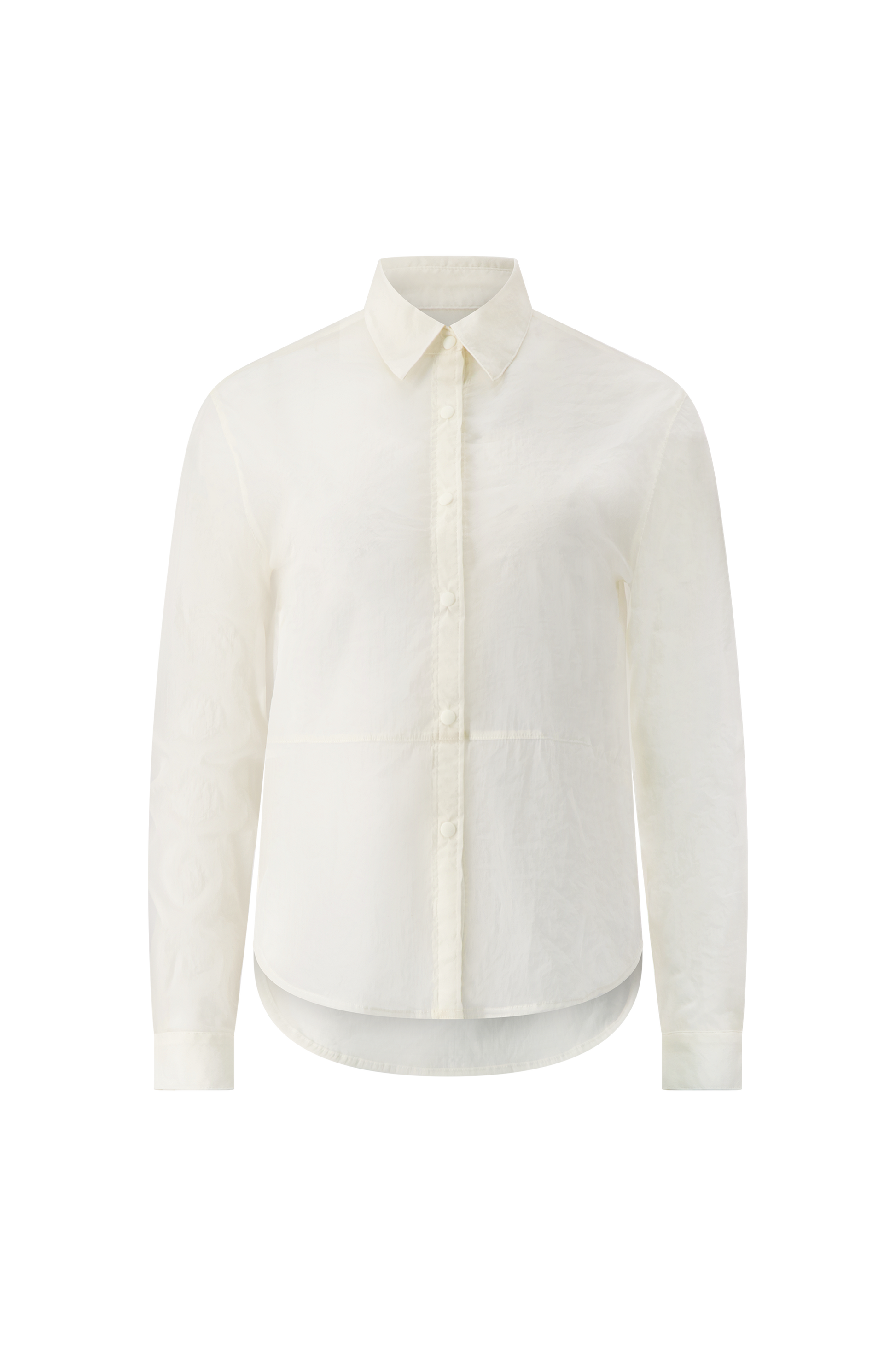 Literary Sport | Women's Long Sleeve Button-Up Running Shirt - Hana Shirt in White