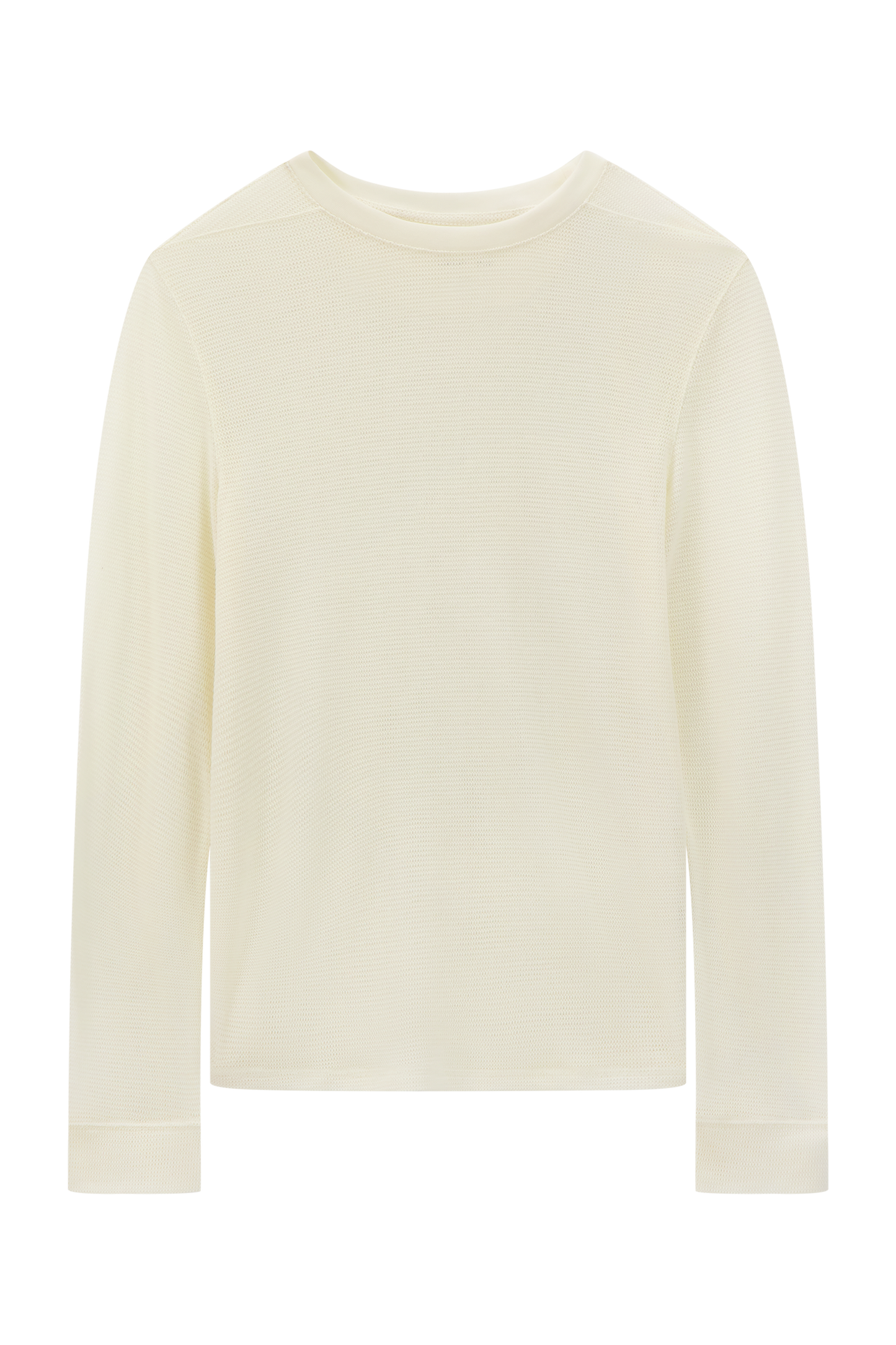 Literary Sport | Women's Long Sleeve Running T-Shirt in Merino Mesh - Joy Long Sleeve T-Shirt in Natural