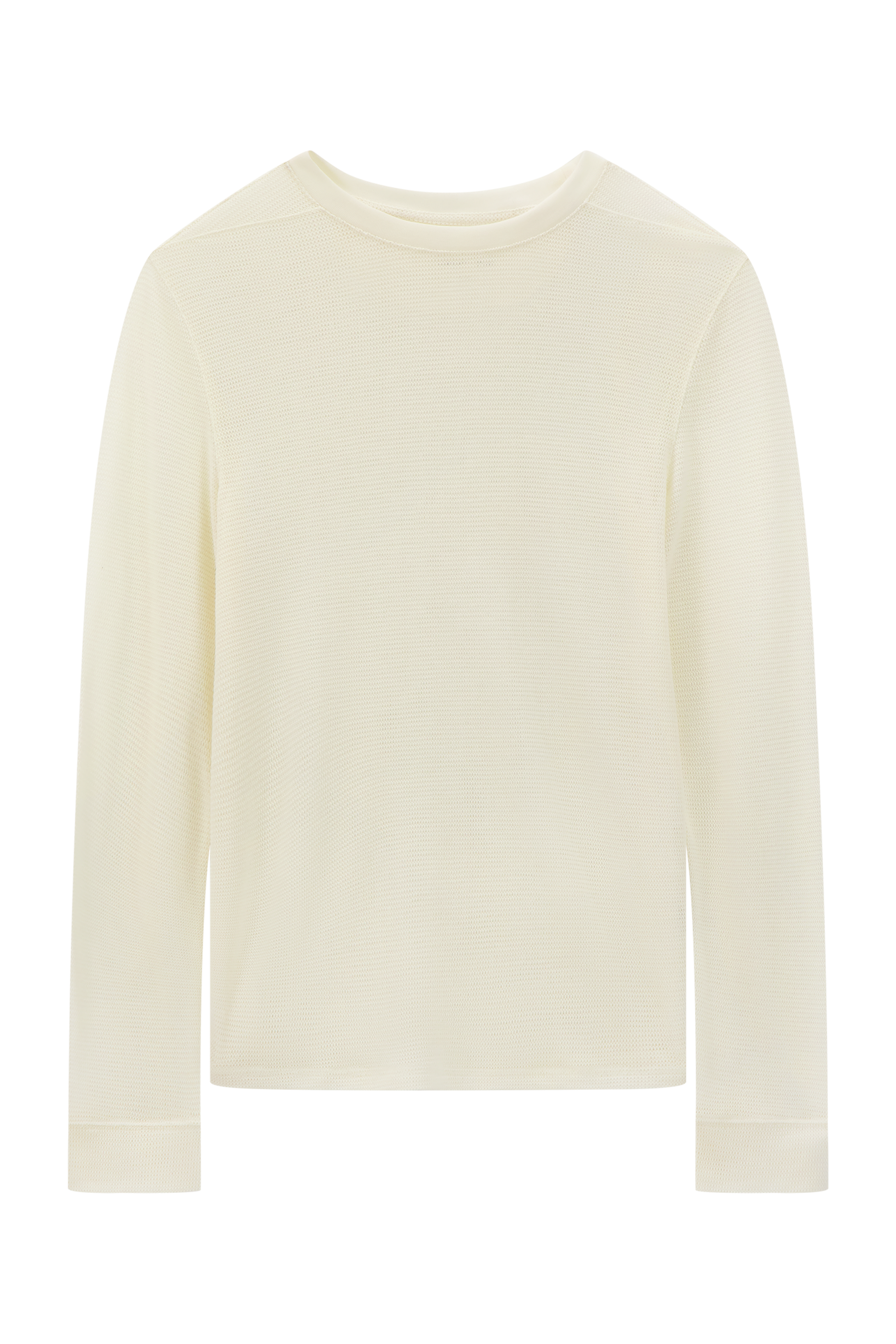 Literary Sport | Women's Long Sleeve Running T-Shirt in Merino Mesh - Joy Long Sleeve T-Shirt in Natural