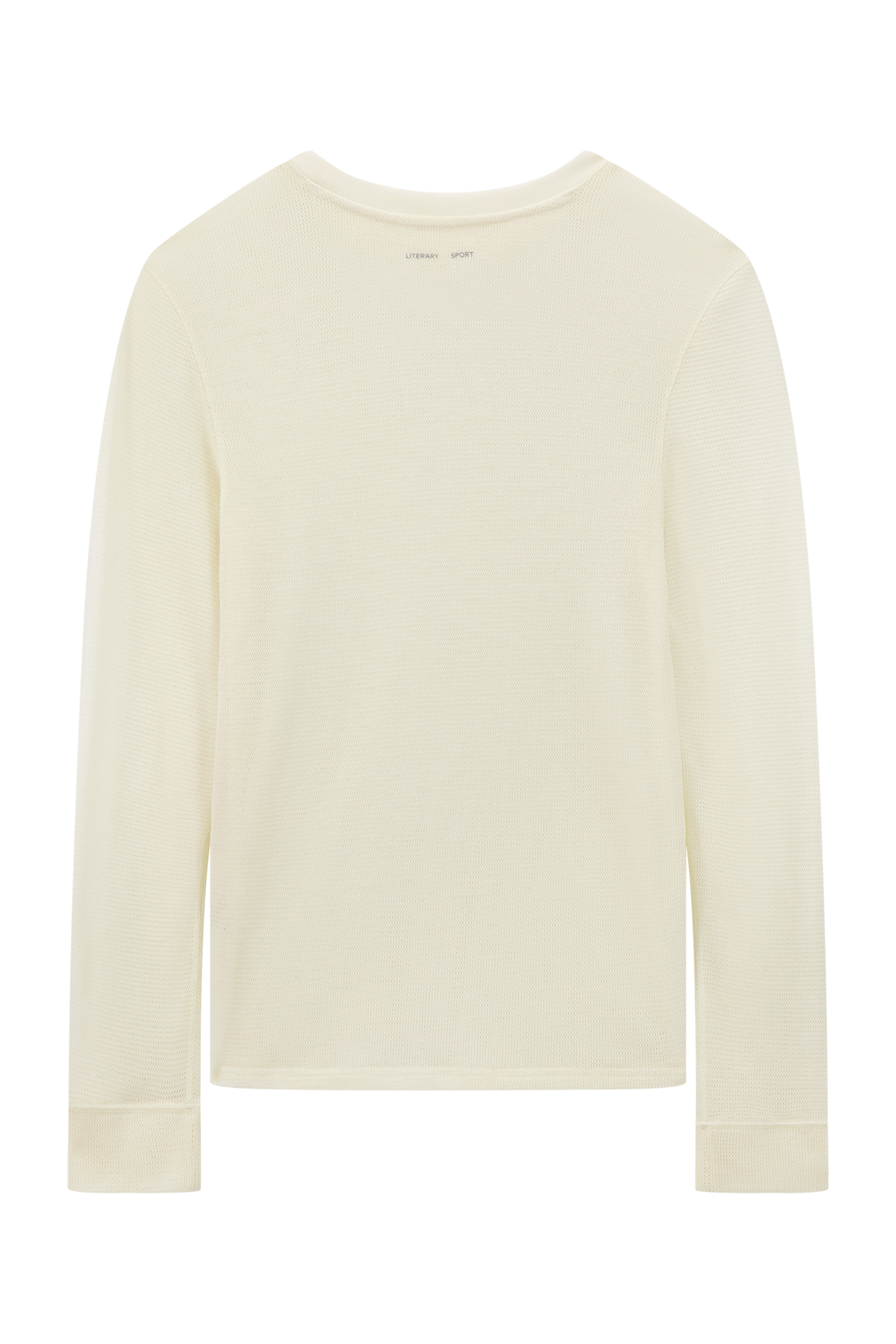 Literary Sport | Women's Long Sleeve Running T-Shirt in Merino Mesh - Joy Long Sleeve T-Shirt in Natural