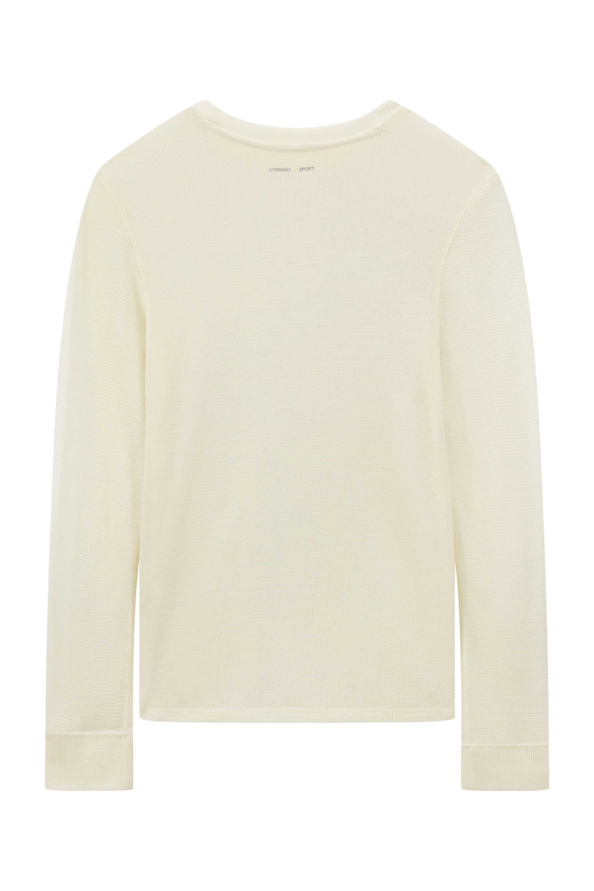 Literary Sport | Women's Long Sleeve Running T-Shirt in Merino Mesh - Joy Long Sleeve T-Shirt in Natural
