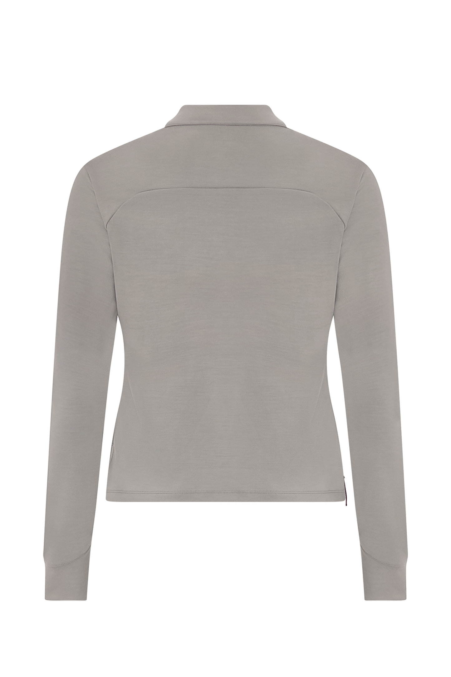 Literary Sport - Jorie Womens Long Sleeve Quarter Zip Running T-Shirt - Grey