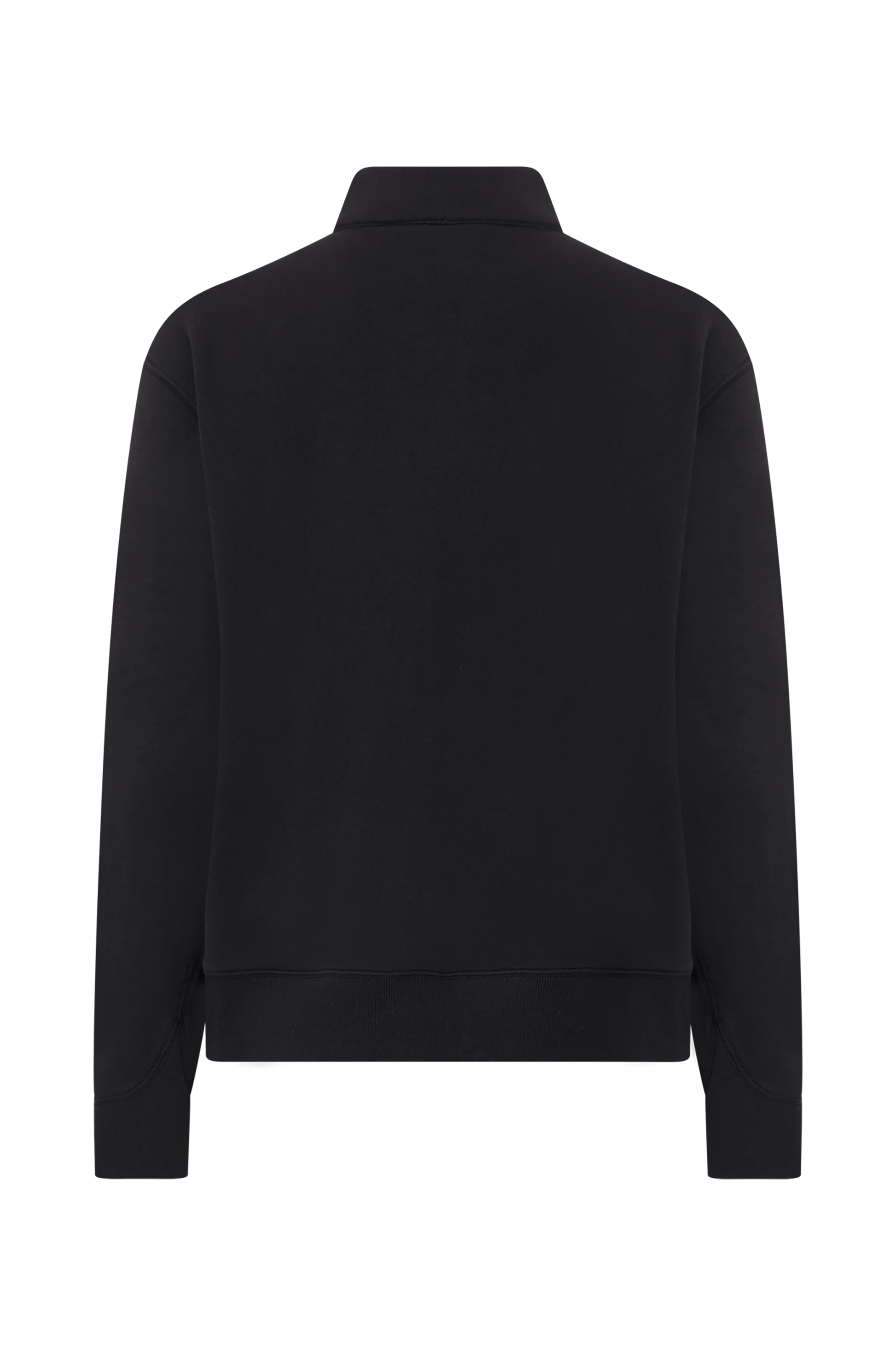 Literary Sport | Jane Womens Long Sleeve Quarter Zip Sweatshirt - Washed Black