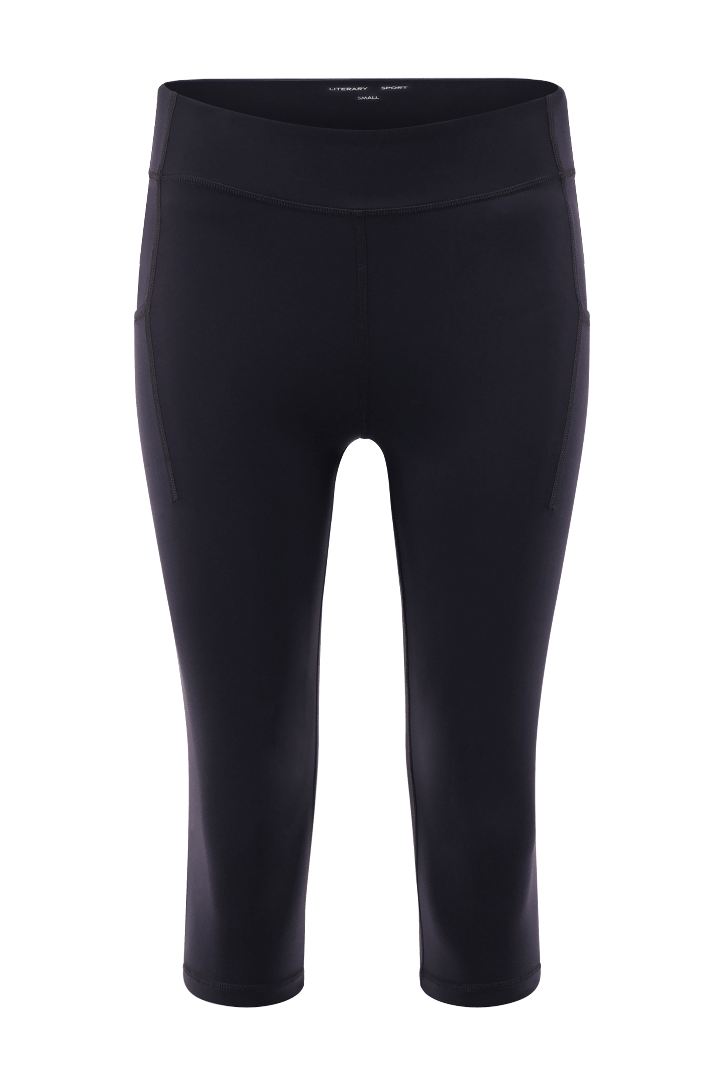 Literary Sport | Lena Womens Capri Length Running Tight - Black