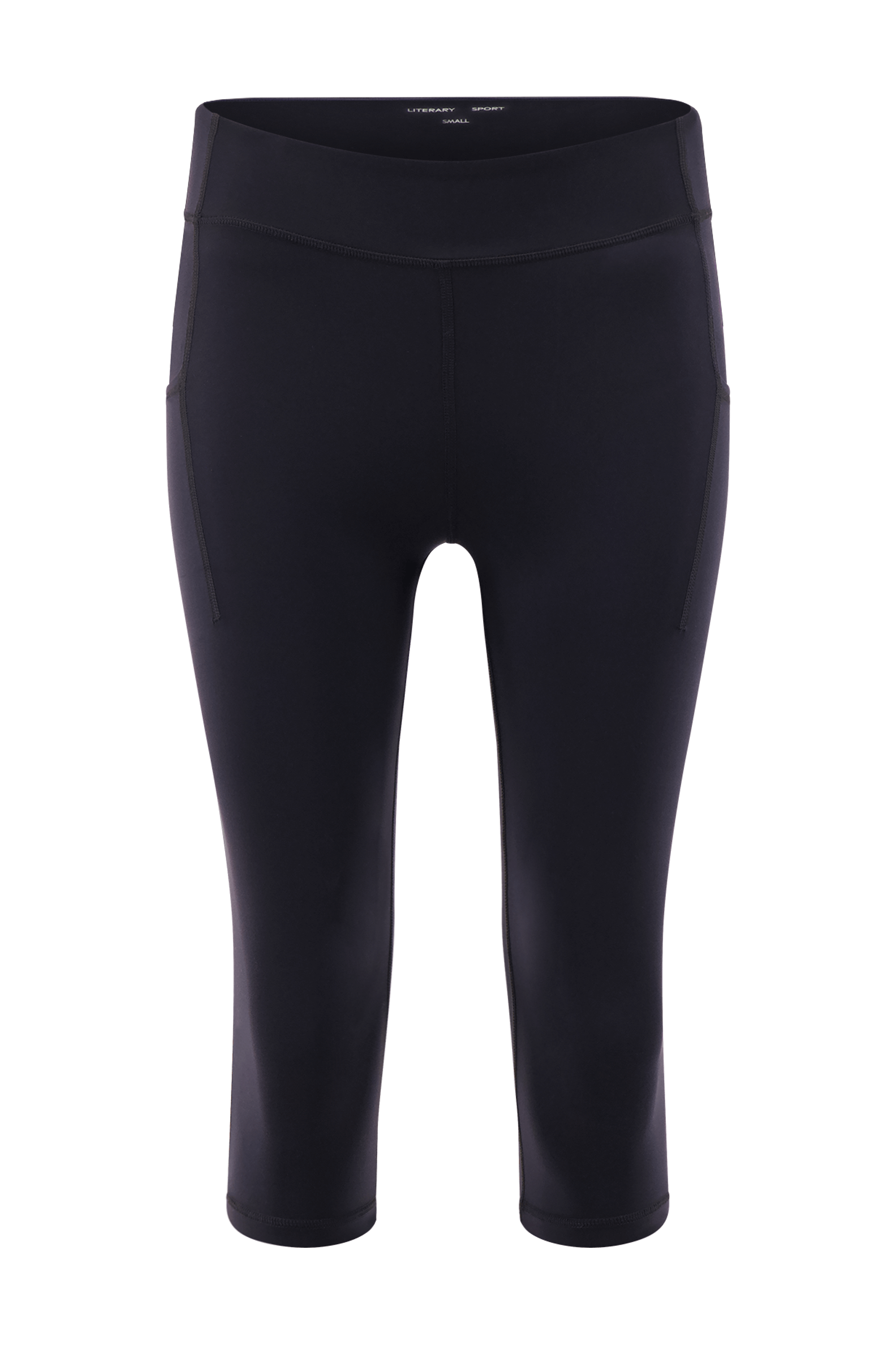 Literary Sport | Lena Womens Capri Length Running Tight - Black