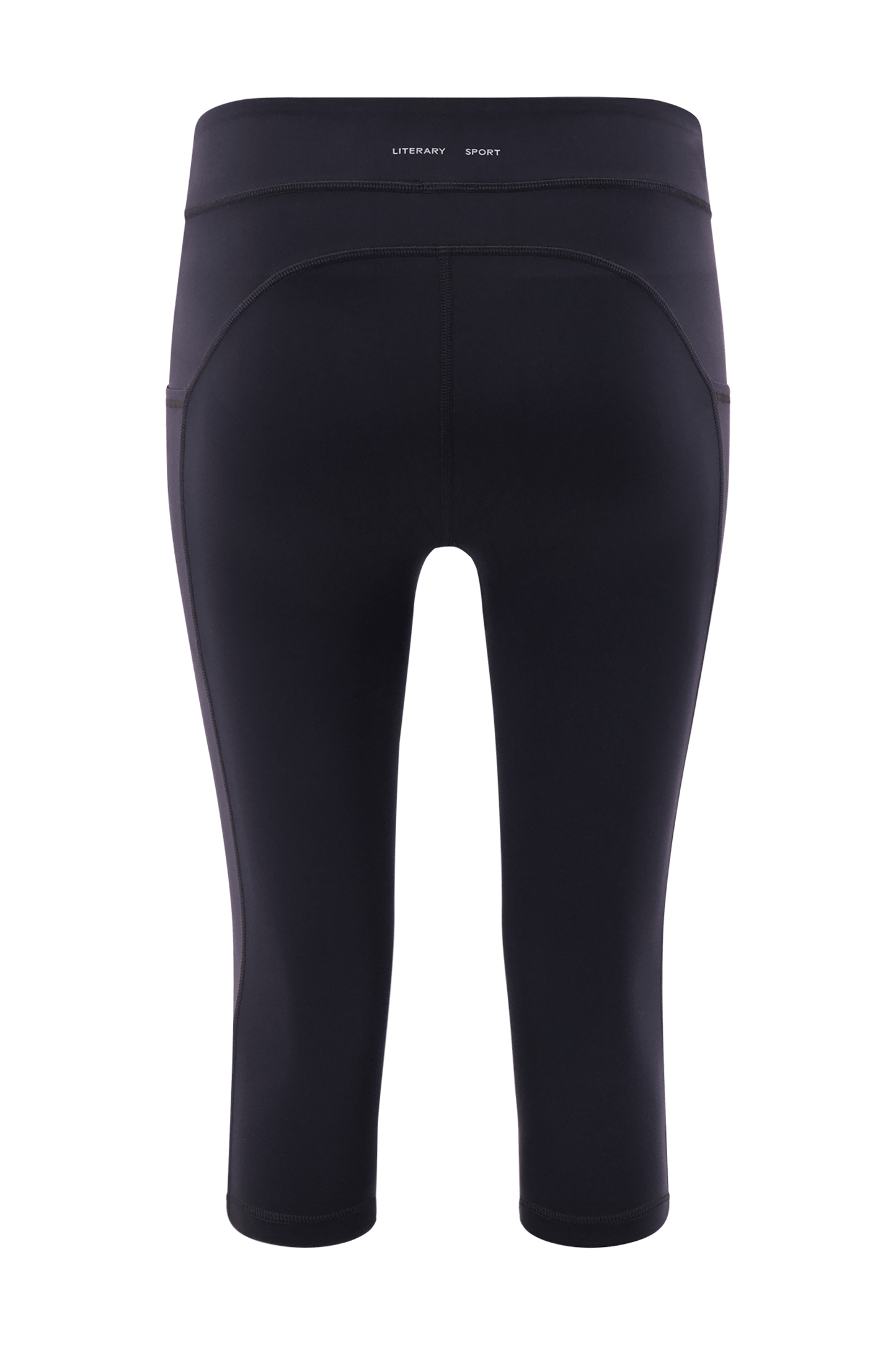 Literary Sport | Lena Womens Capri Length Running Tight - Black