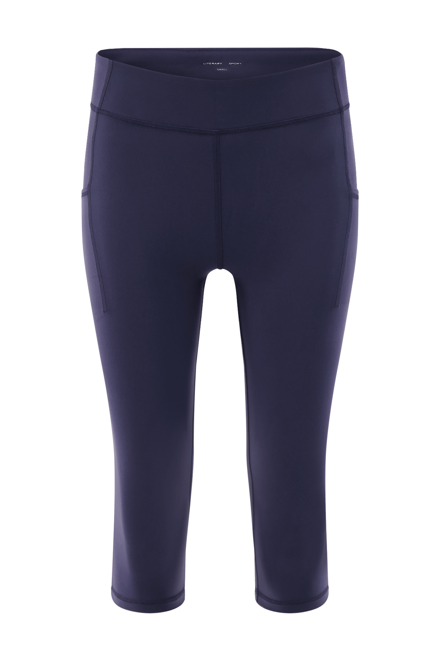 Literary Sport | Lena Womens Capri Length Running Tight - Washed Navy
