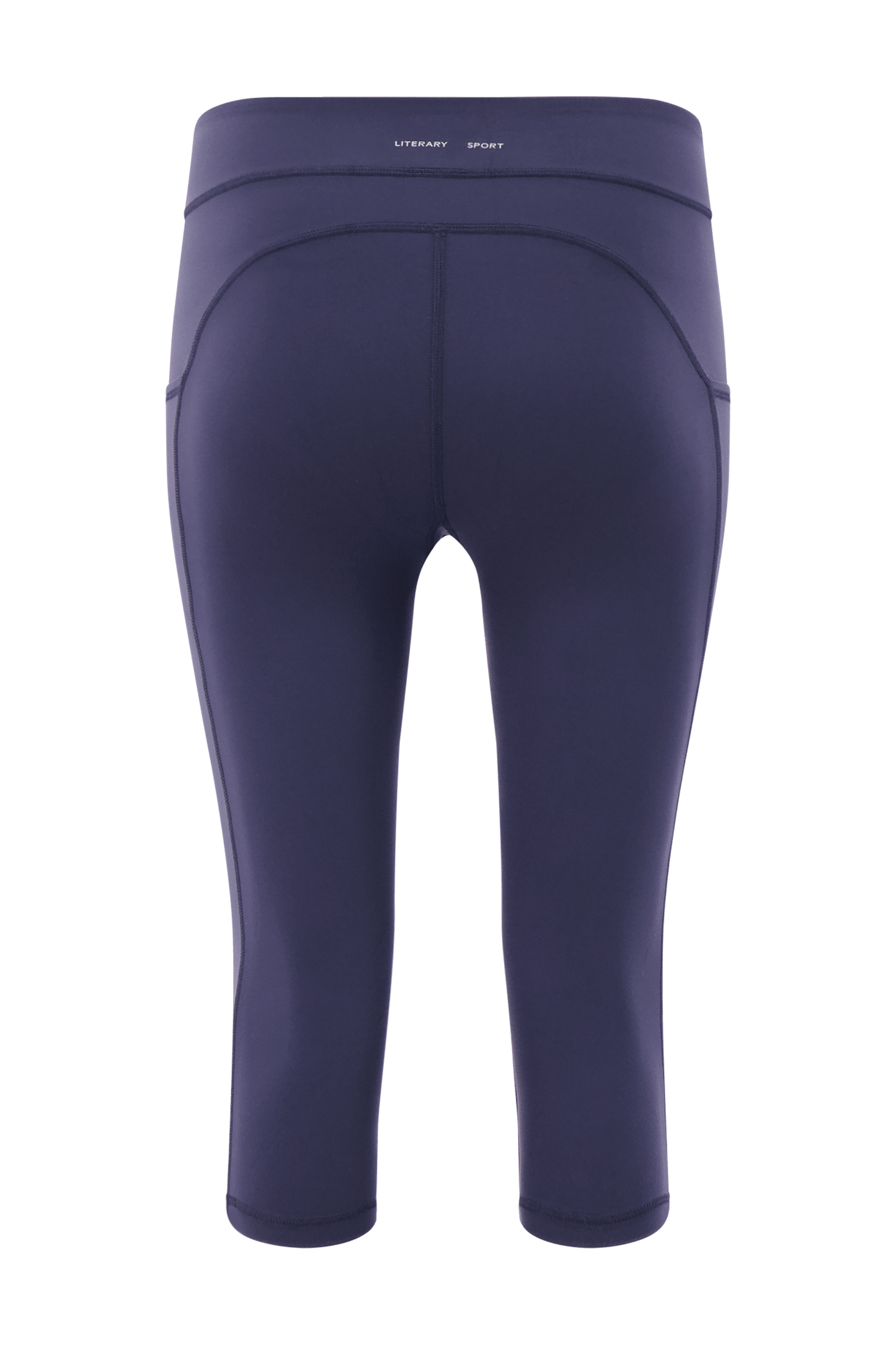 Literary Sport | Lena Womens Capri Length Running Tight - Washed Navy