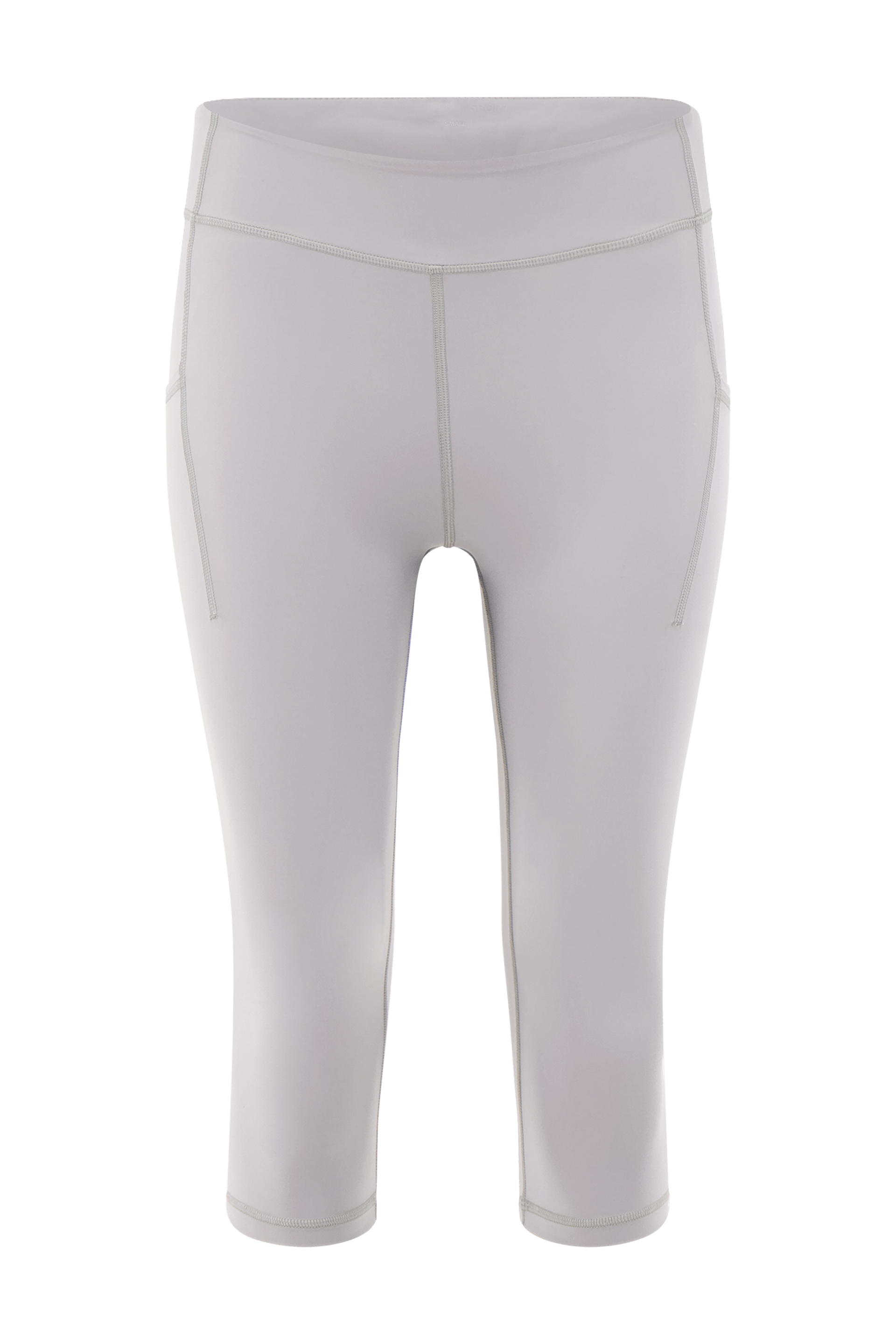 Literary Sport | Lena Womens Capri Length Running Tight - Steel Silver Grey
