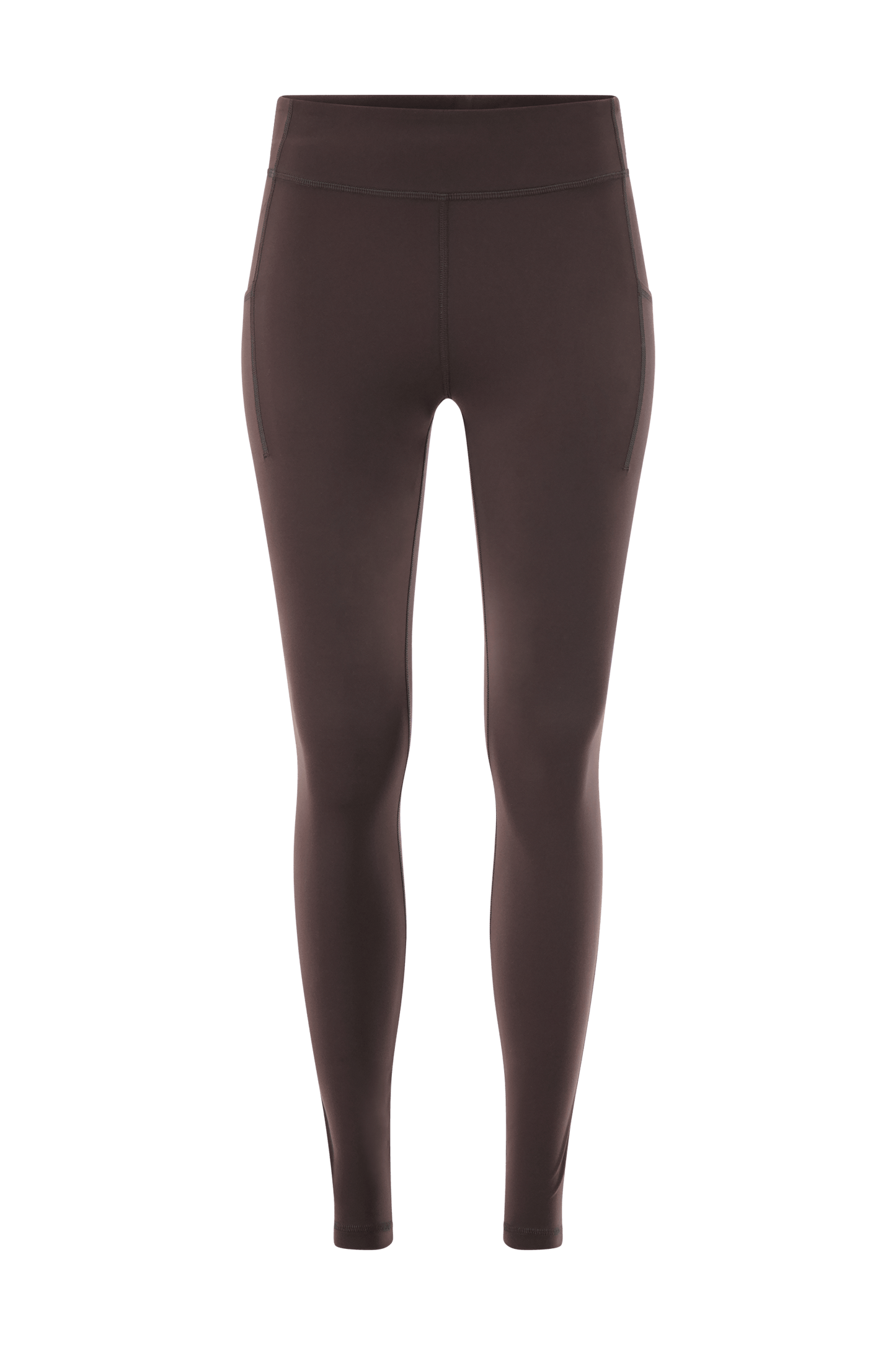 Literary Sport | Emma Womens Full Length Running Tight - Ash Dark Brown
