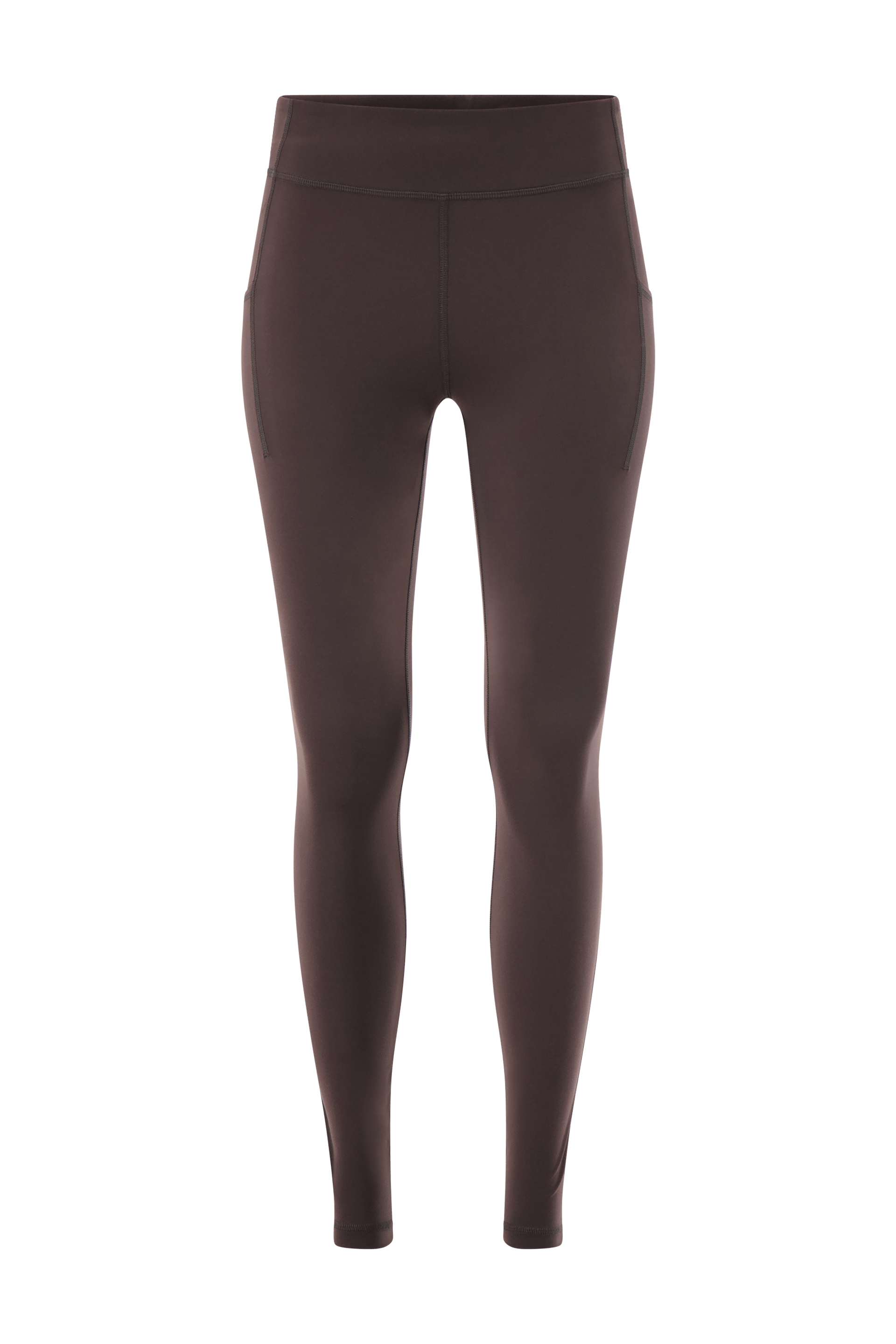Literary Sport | Emma Womens Full Length Running Tight - Ash Dark Brown