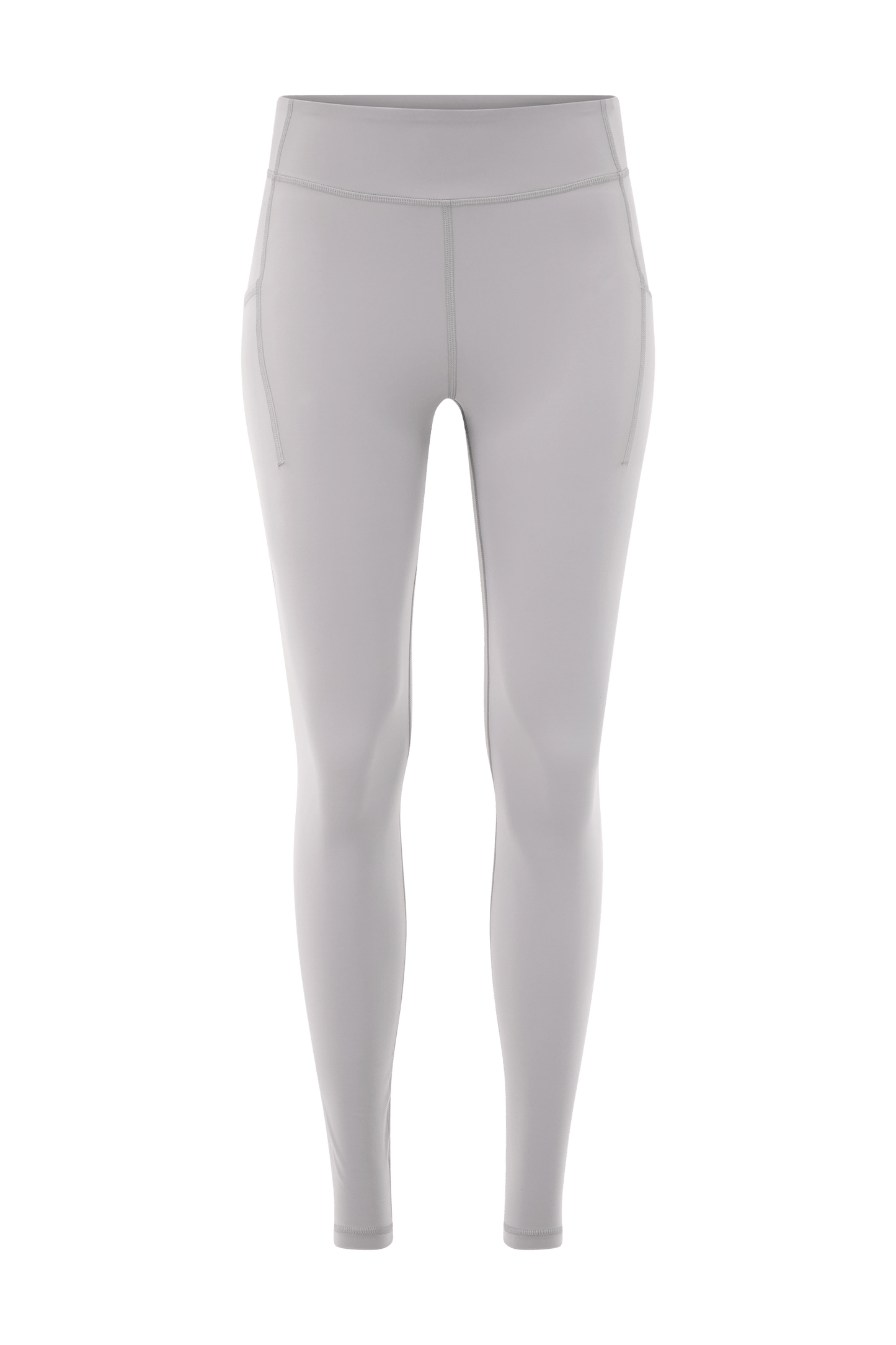 Literary Sport | Emma Womens Full Length Running Tight - Steel Silver Grey