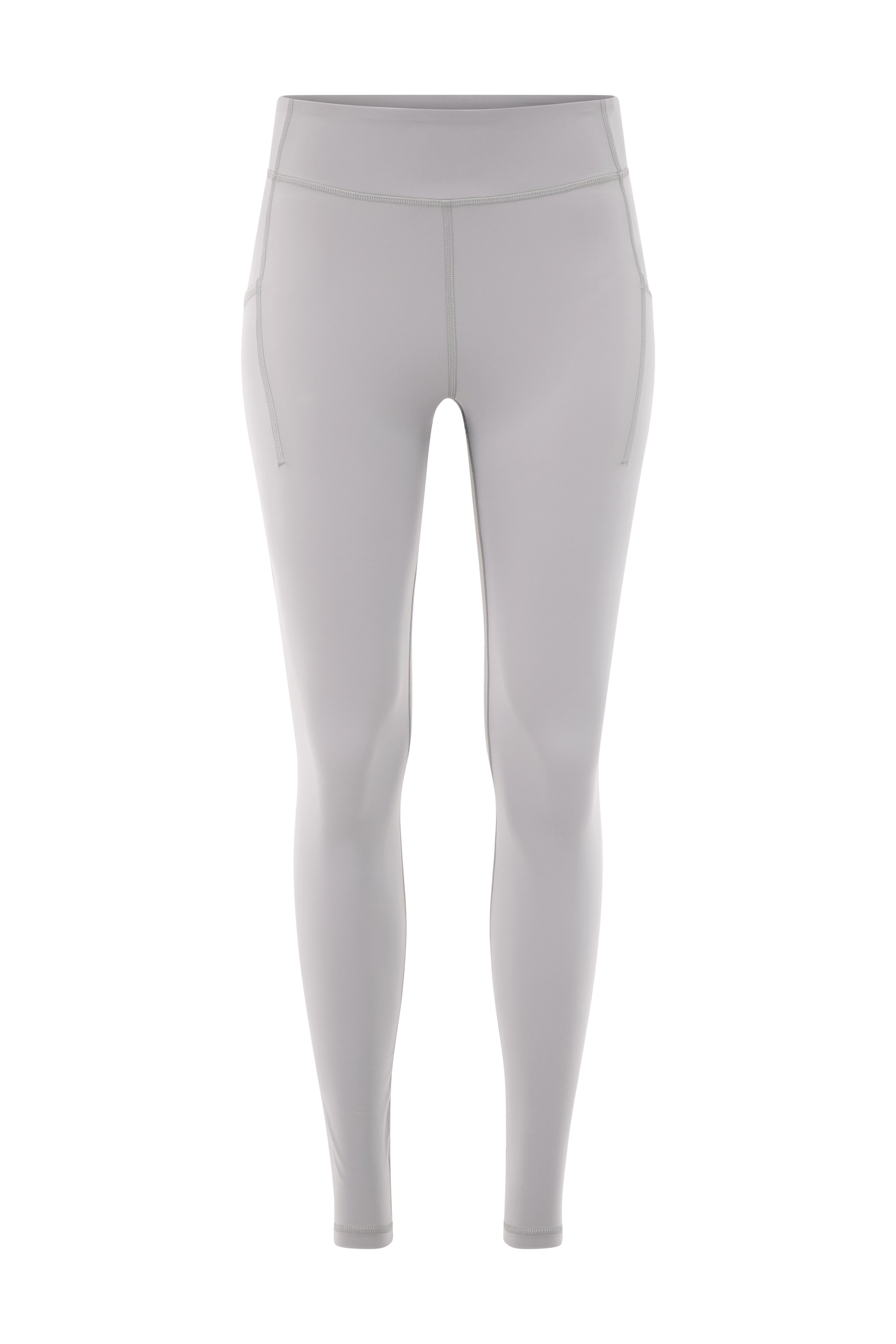 Literary Sport | Emma Womens Full Length Running Tight - Steel Silver Grey