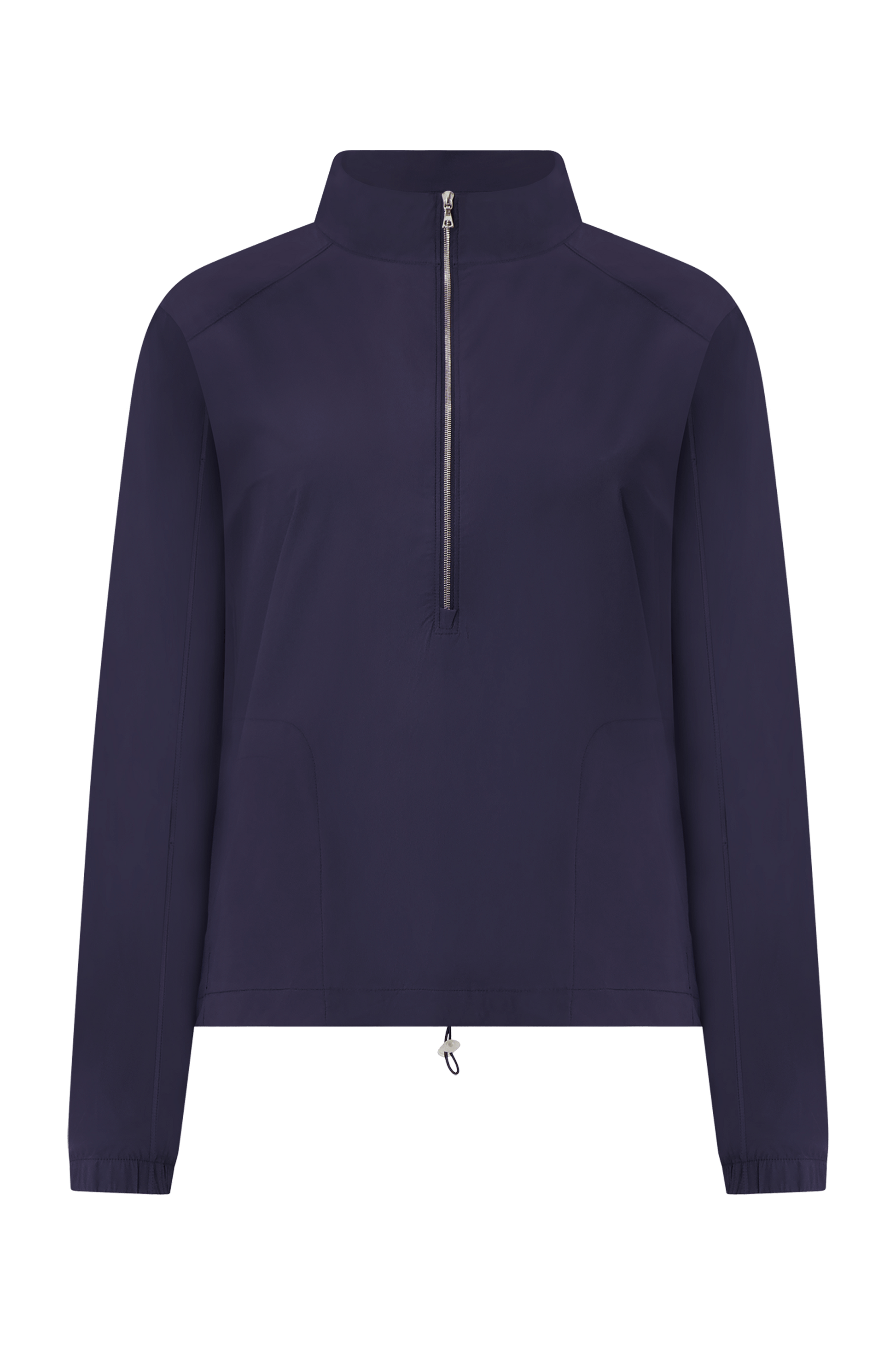 Literary Sport | Womens Virginia Half Zip Performance Jacket in Washed Navy Blue