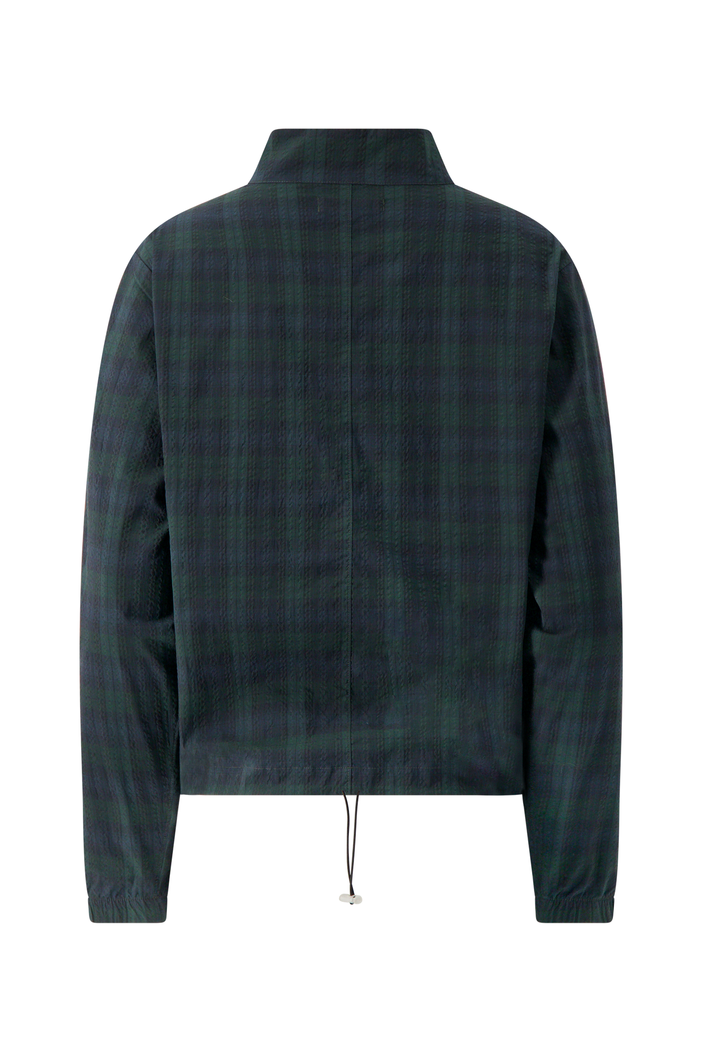Literary Sport | Women's Long Sleeve Half-Zip Running Jacket - Virgina Half Zip in Green Blackwatch Tartan