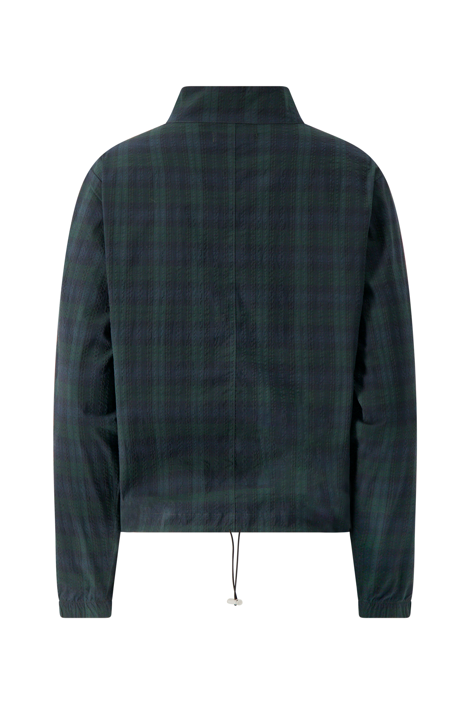 Literary Sport | Women's Long Sleeve Half-Zip Running Jacket - Virgina Half Zip in Green Blackwatch Tartan