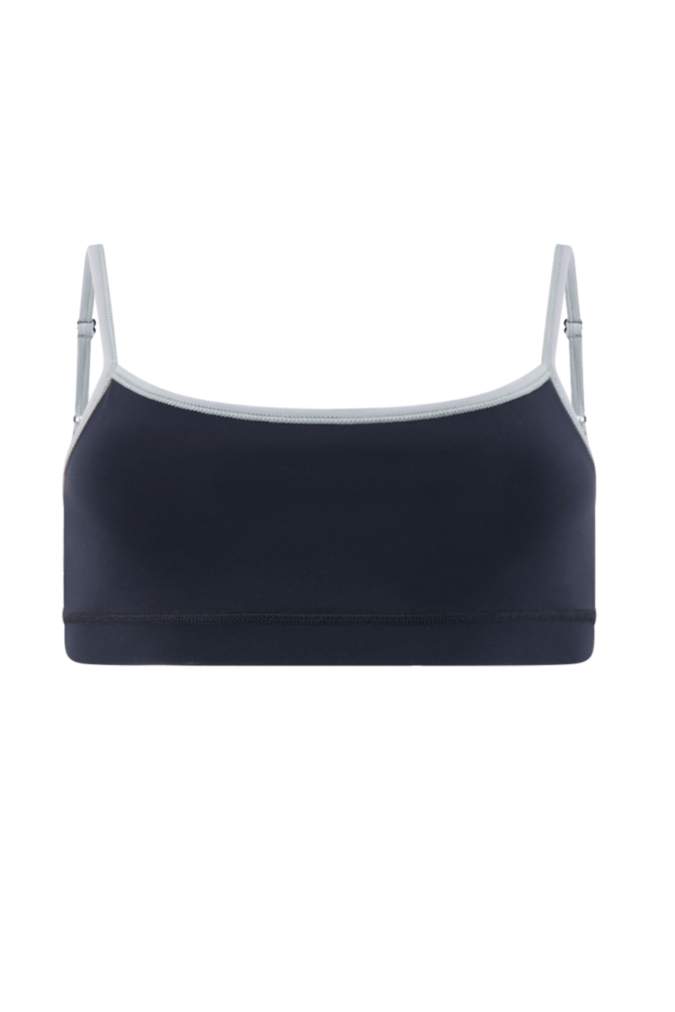 Literary Sport | Nora Womens Low Impact Sports Bra - Black with Steel