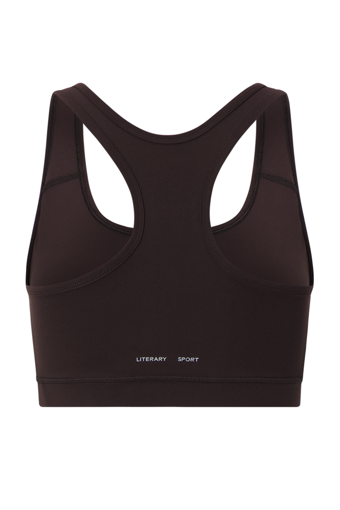 Literary Sport - O'Hara Womens Medium Impact Sports Bra - Ash Dark Brown