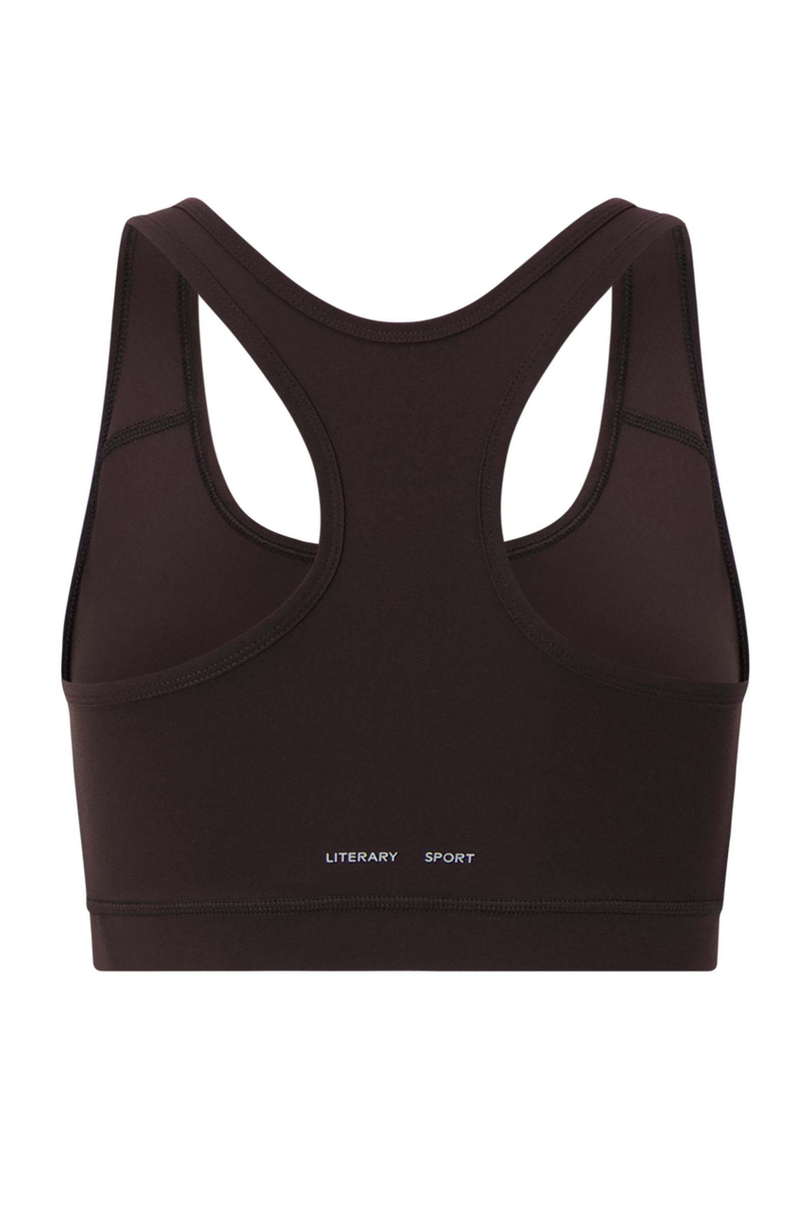 Literary Sport - O'Hara Womens Medium Impact Sports Bra - Ash Dark Brown