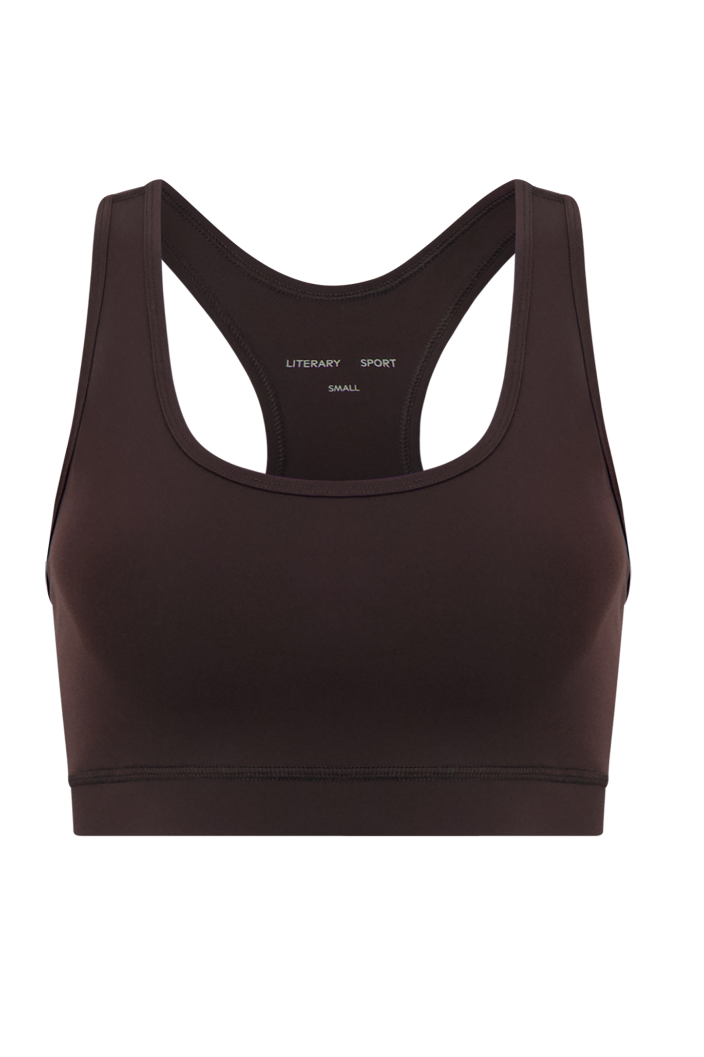 Literary Sport - O'Hara Womens Medium Impact Sports Bra - Ash Dark Brown