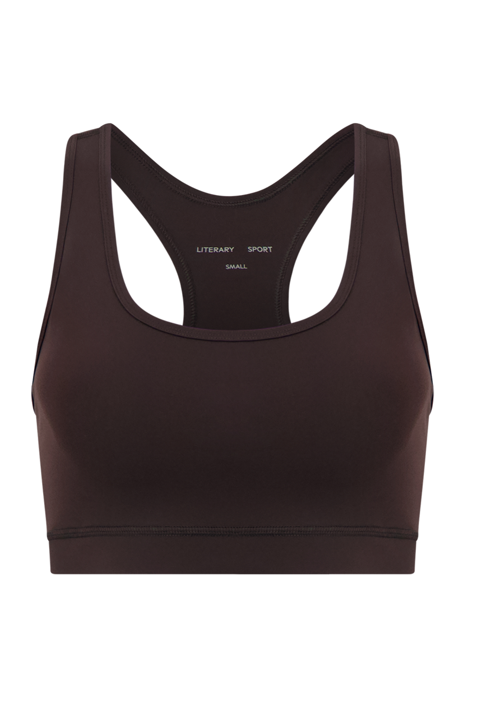 Literary Sport - O'Hara Womens Medium Impact Sports Bra - Ash Dark Brown